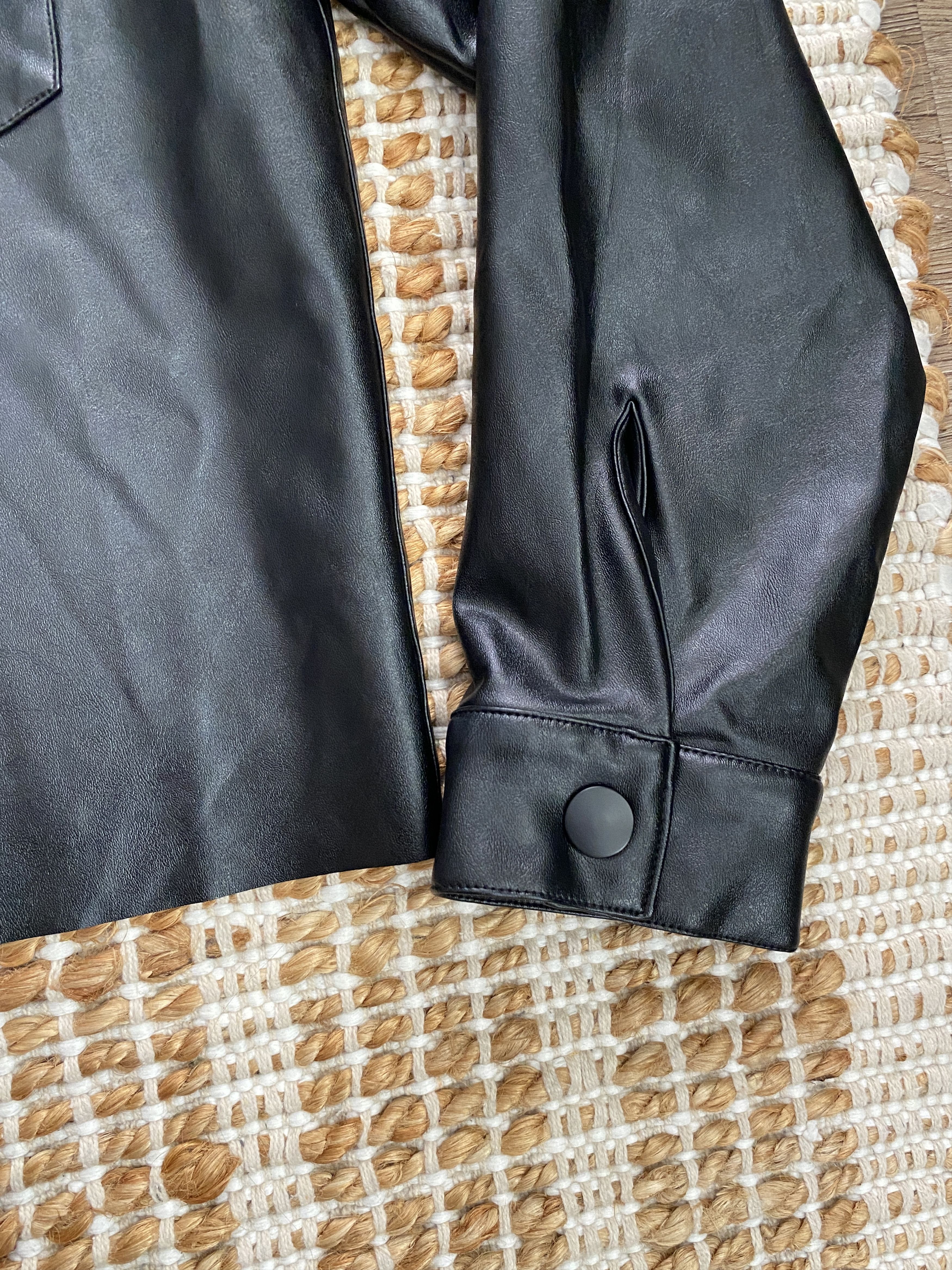 Nordstrom Nordstrom Tinsel Faux Leather Army Jacket– Size Small Size S / US 4 / IT 40 - 5 Thumbnail