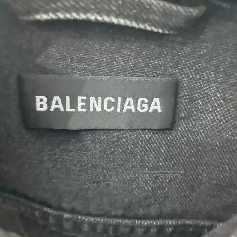 Balenciaga Balenciaga Black destroyed Coke denim jacket coat Size US S / EU 44-46 / 1 - 2 Thumbnail