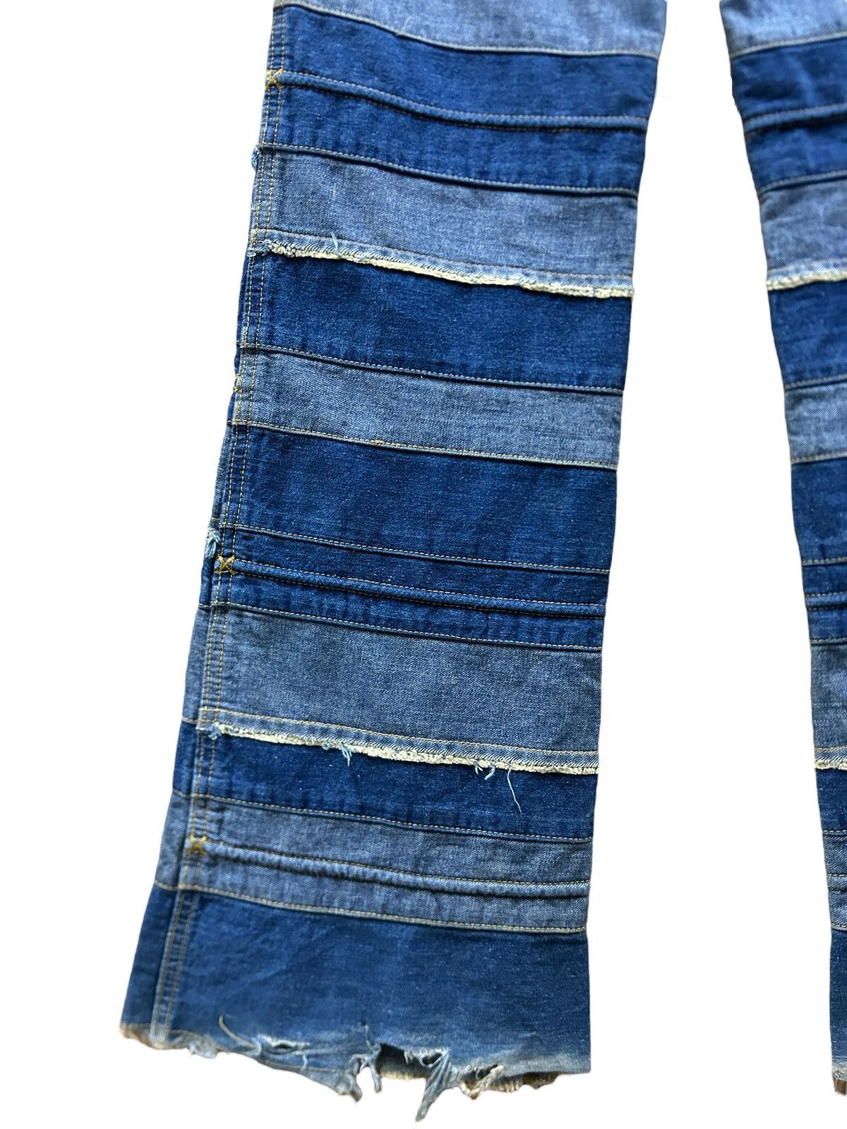 If Six Was Nine × Japanese Brand × Le Grande Bleu (L.G.B.) Vintage Ba-tsu Club Hagi Flared Jeans Size US 30 / EU 46 - 13 Thumbnail