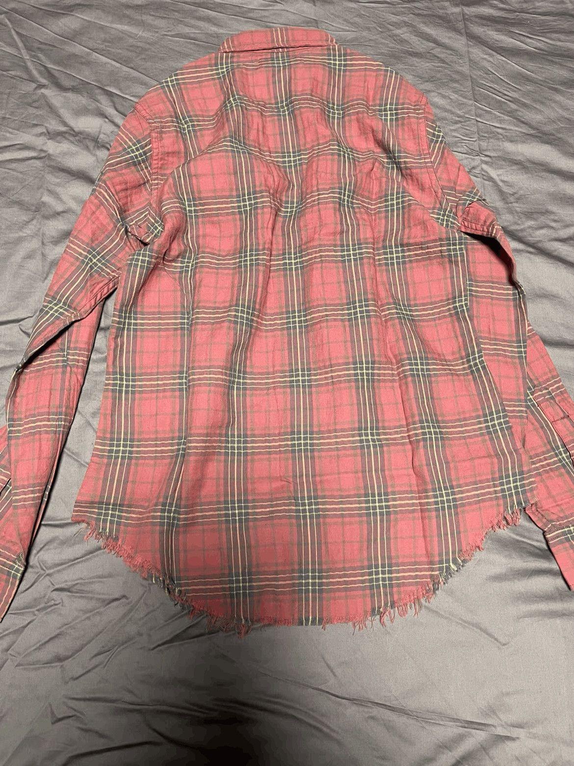 Saint Laurent Paris Saint Laurent Paris 16SS Runway Distressed Plaid Shirt Size US M / EU 48-50 / 2 - 2 Thumbnail