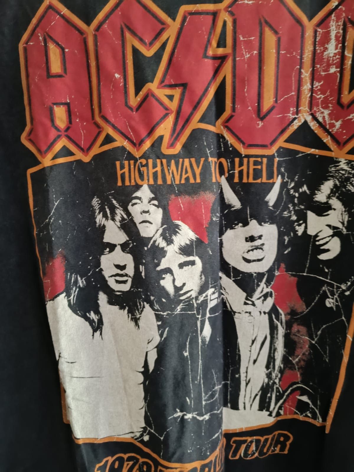 AC/DC × Vintage Rock T-shirt AC/DC Tour 1979 World Size US L / EU 52-54 / 3 - 7 Thumbnail