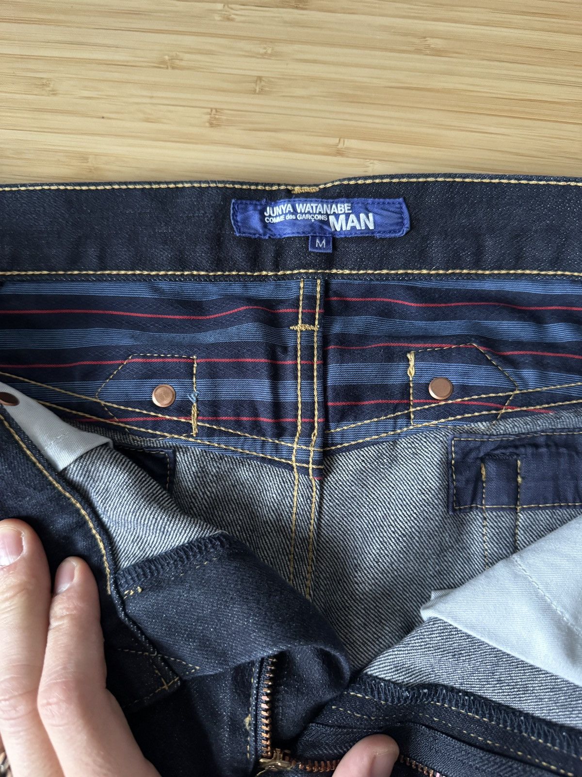 Junya Watanabe Junya Watanabe man dark navy jeans Size US 32 / EU 48 - 9 Thumbnail