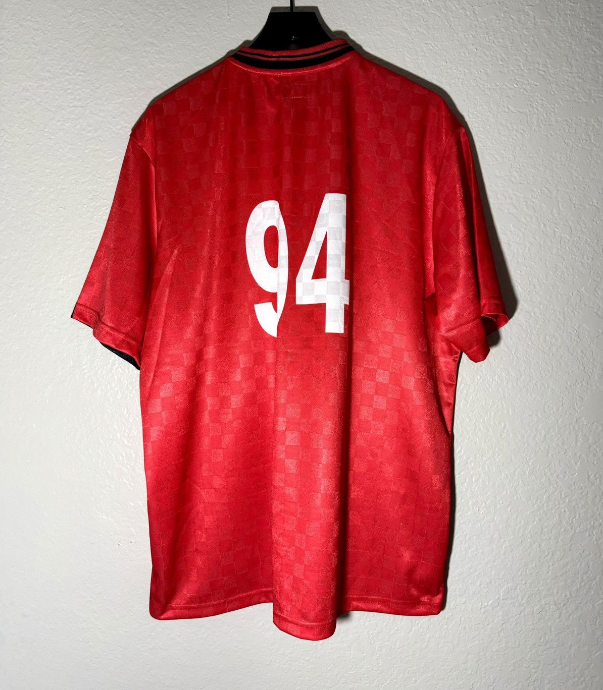 Supreme Supreme Soccer Jersey Split Football Black Red Oversized Size US XL / EU 56 / 4 - 7 Thumbnail