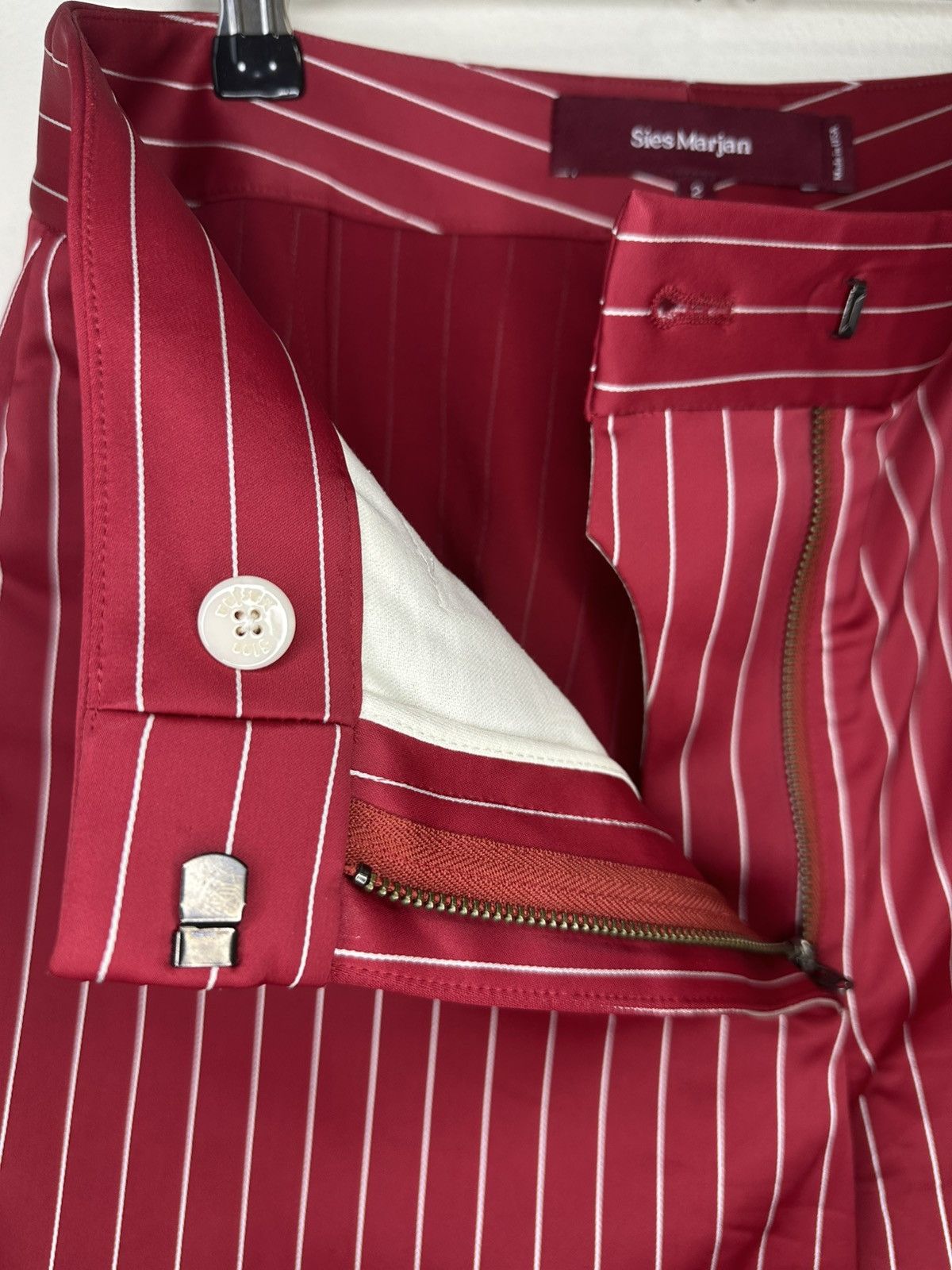 Sies Marjan Sies Marjan Pinstripe Pants Size 26" / US 2 / IT 38 - 4 Thumbnail