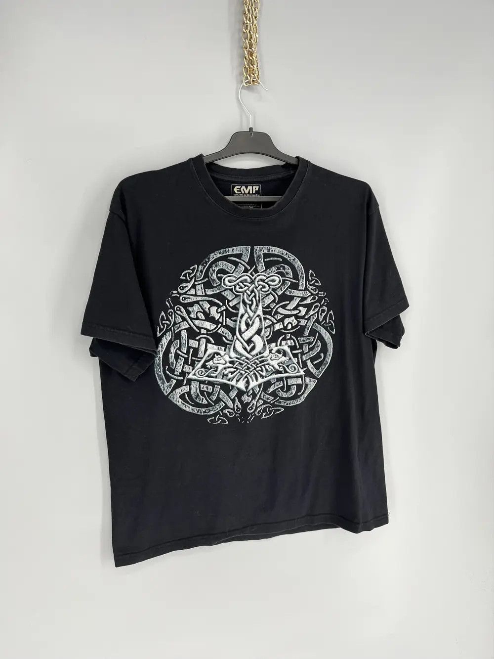 Vintage Vintage Y2k Washed AvantGarde Tribal Tee Streetwear Size US L / EU 52-54 / 3 - 2 Thumbnail