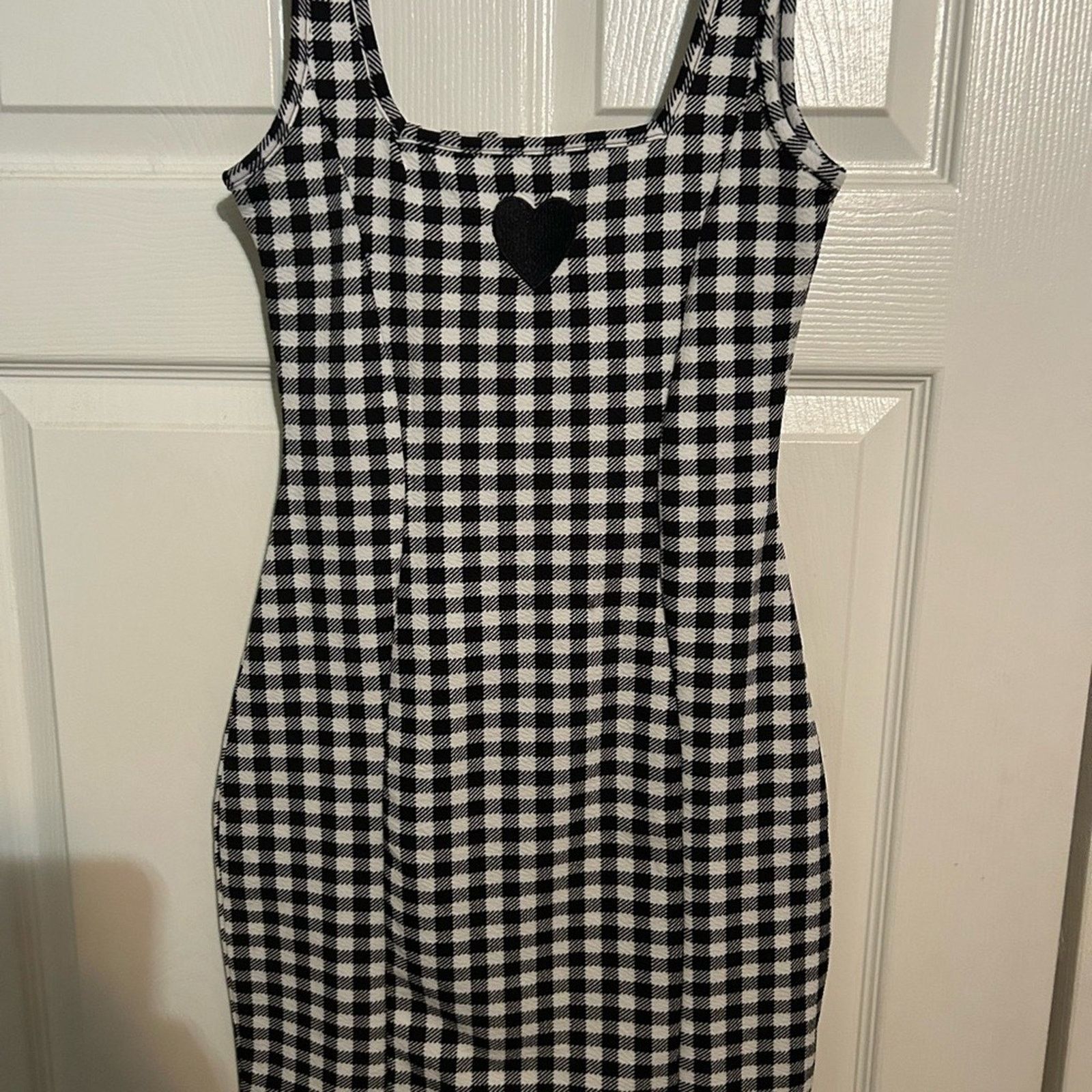 Shein SHEIN Black and White Gingham Mini Dress Size S / US 4 / IT 40 - 1 Thumbnail