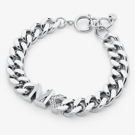 Michael Kors $195 Michael Kors Precious Metal-Plated Brass Pavé Logo Size ONE SIZE - 1 Thumbnail