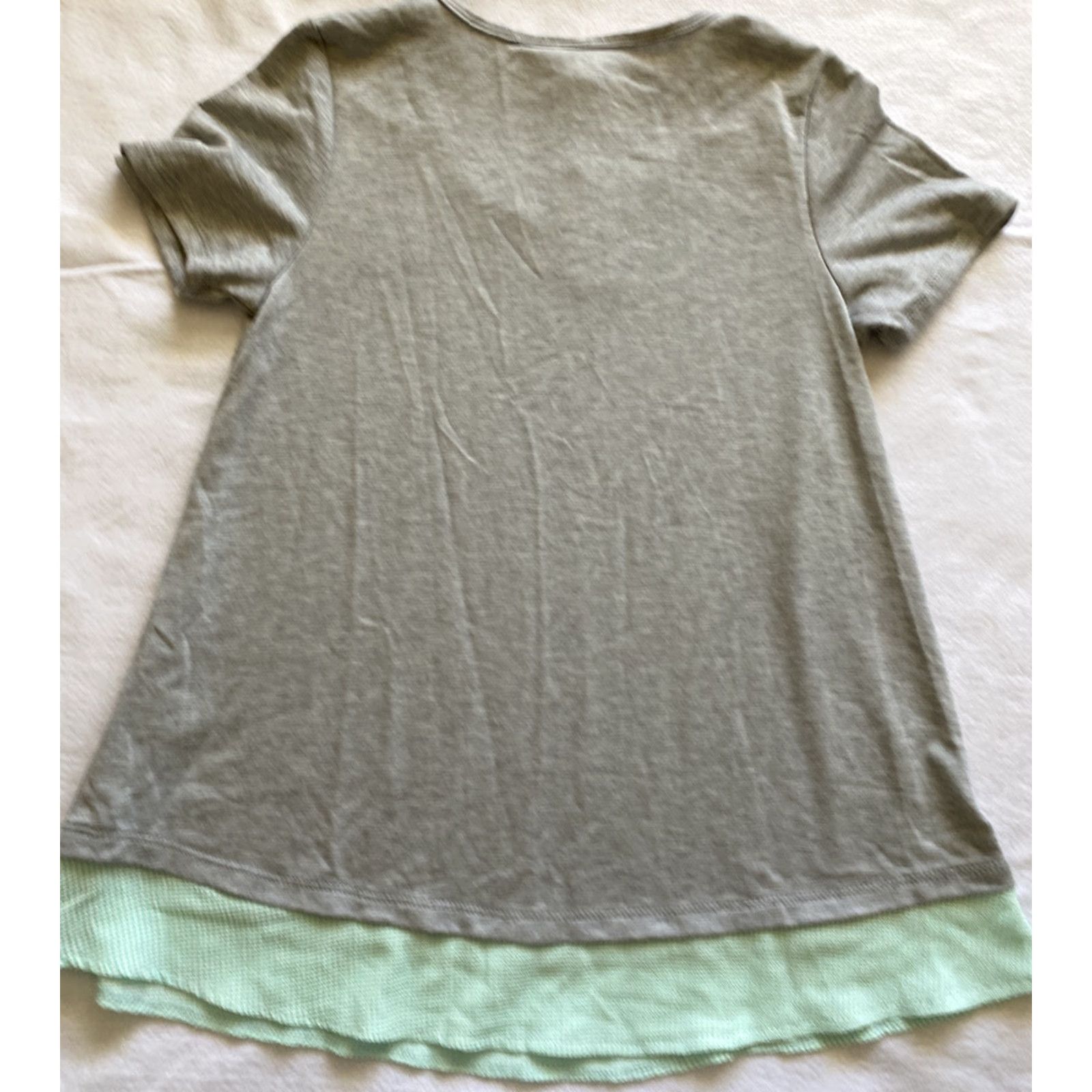 Vintage VINTAGE Weekend Love Top T Shirt Blouse Women’s S Gray NWT 21-30 Size S / US 4 / IT 40 - 5 Thumbnail