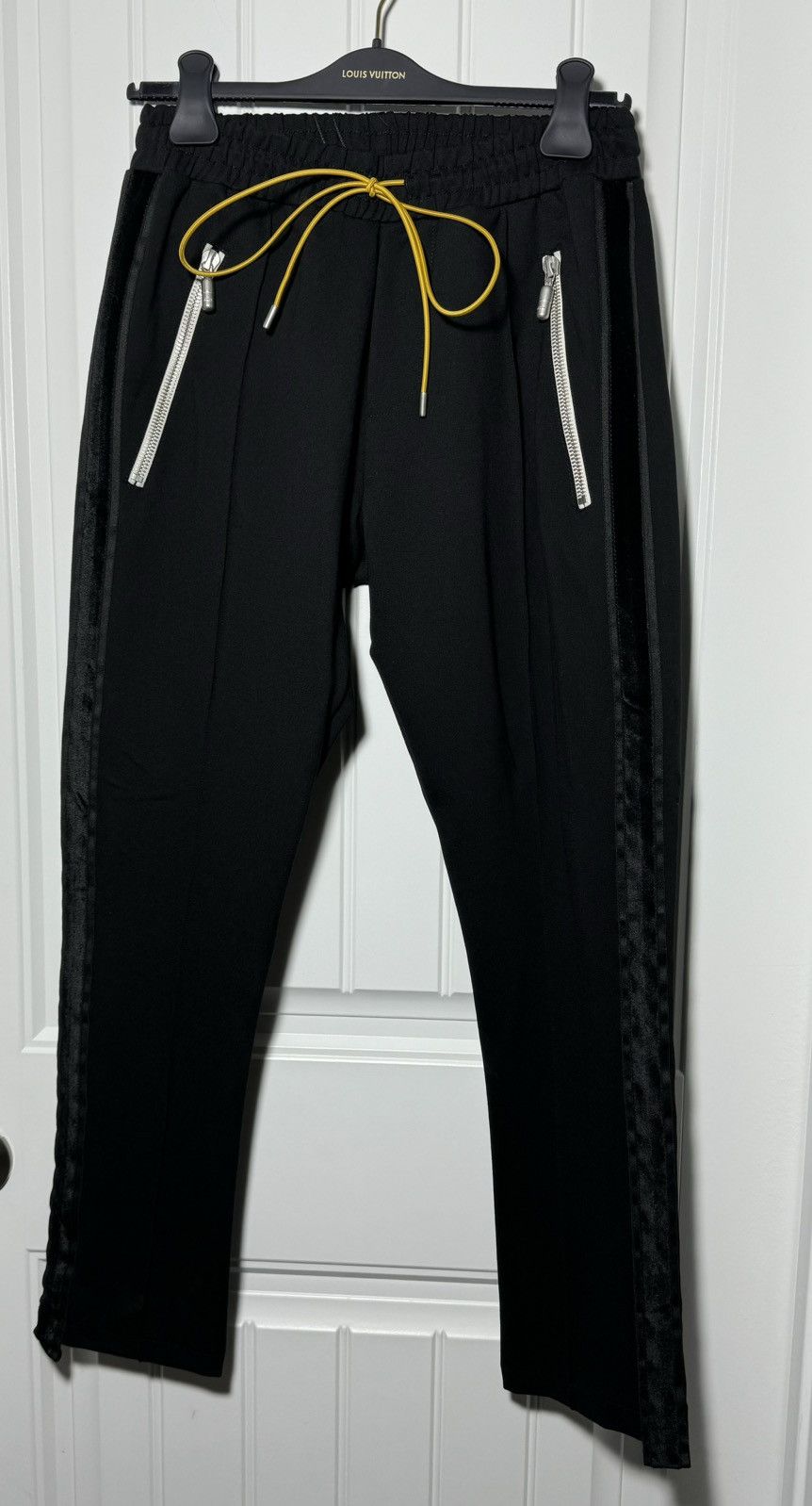 image of Rhude Slim Fit Tuxedo Pant in Black, Men's (Size 36)