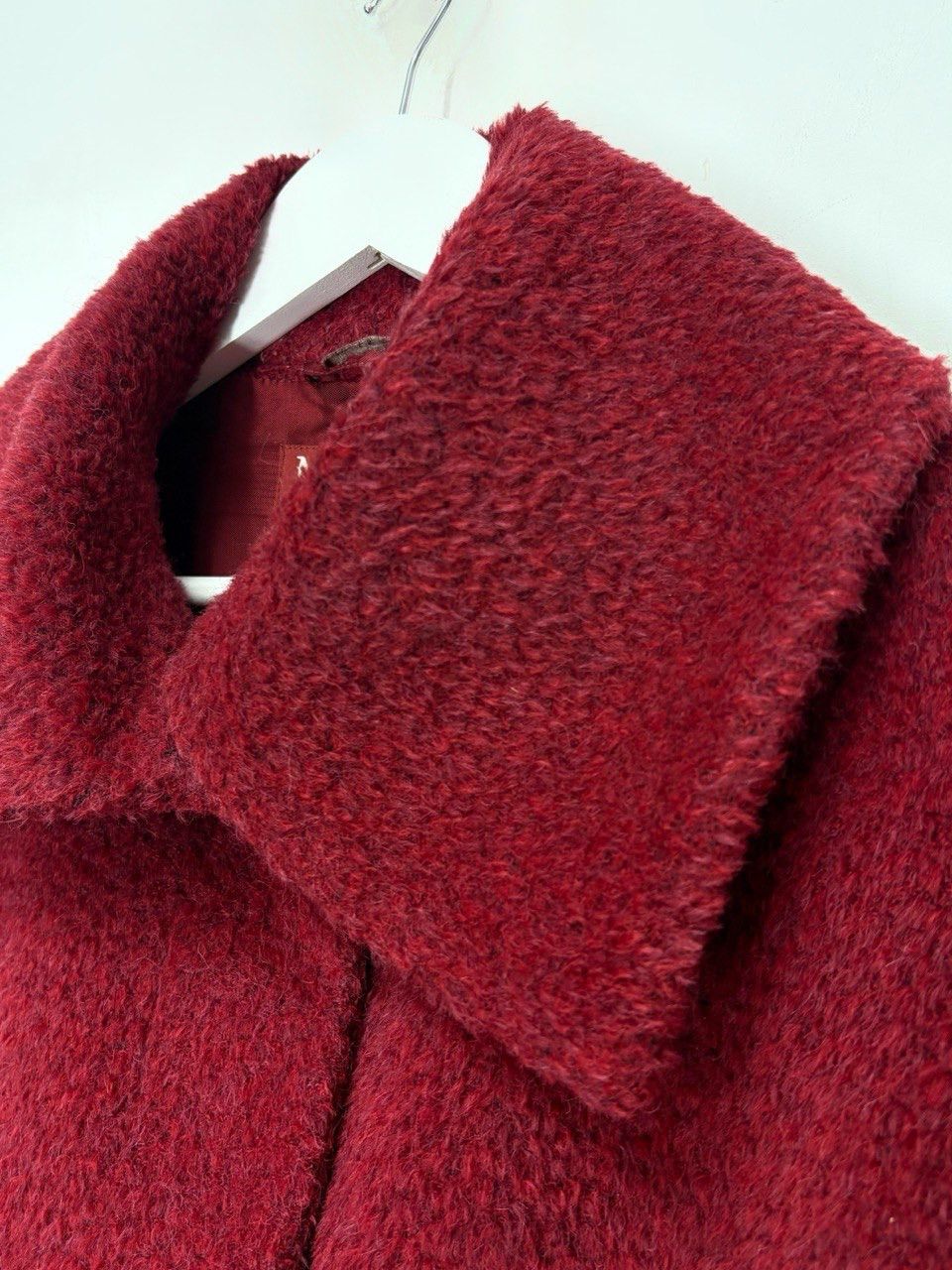 Max Mara Max Mara Studio Vintage Alpaca Wool Hot Red Coat High Collar Size M / US 6-8 / IT 42-44 - 12 Thumbnail