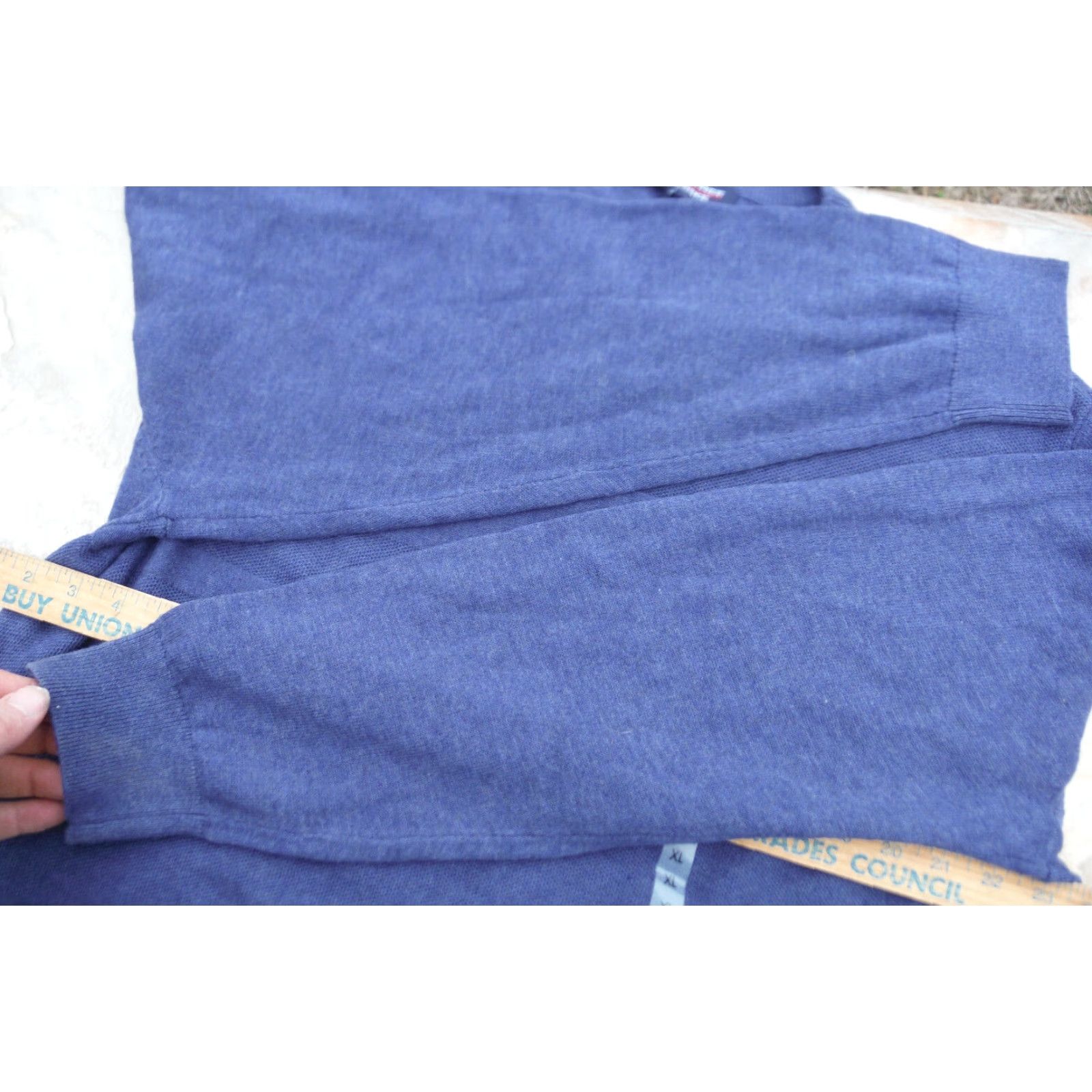 Roundtree & Yorke ROUND TREE & YORKE Men's Sweater XL Blue Cotton Acrylic Long Sleeve Crewneck Size US XL / EU 56 / 4 - 4 Thumbnail