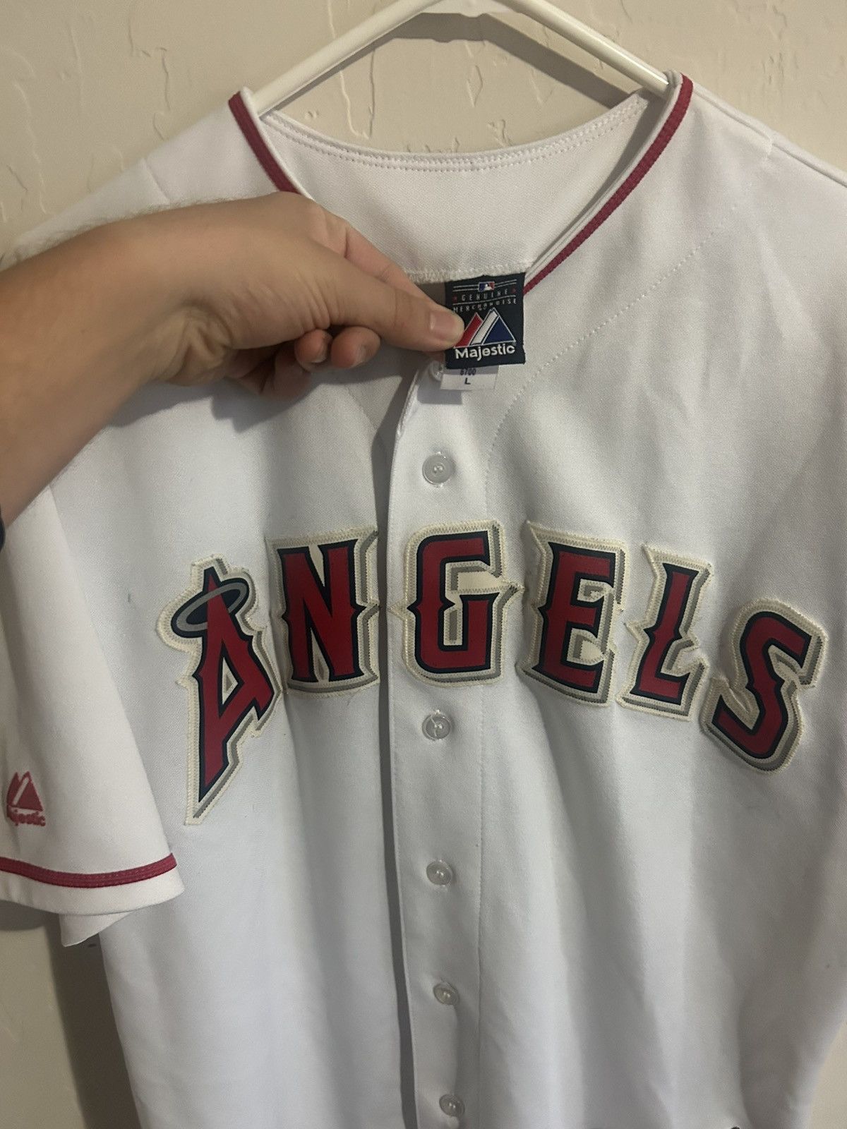 Majestic Anehiem Angels Majestic Jersey Size XL Size US XL / EU 56 / 4 - 2 Thumbnail