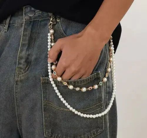 Other Exquisite Imitation Pearl Keychain Wallet Belt Chain Size ONE SIZE - 7 Thumbnail
