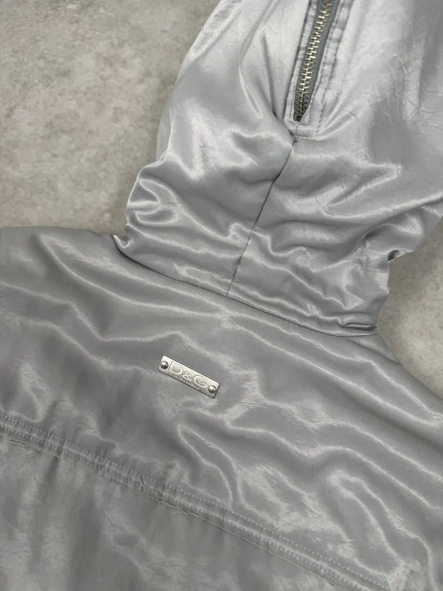 Dolce & Gabbana AW2004 Dolce & Gabbana Grey Aviator Patchwork Bomber Jacket Size US M / EU 48-50 / 2 - 11 Thumbnail