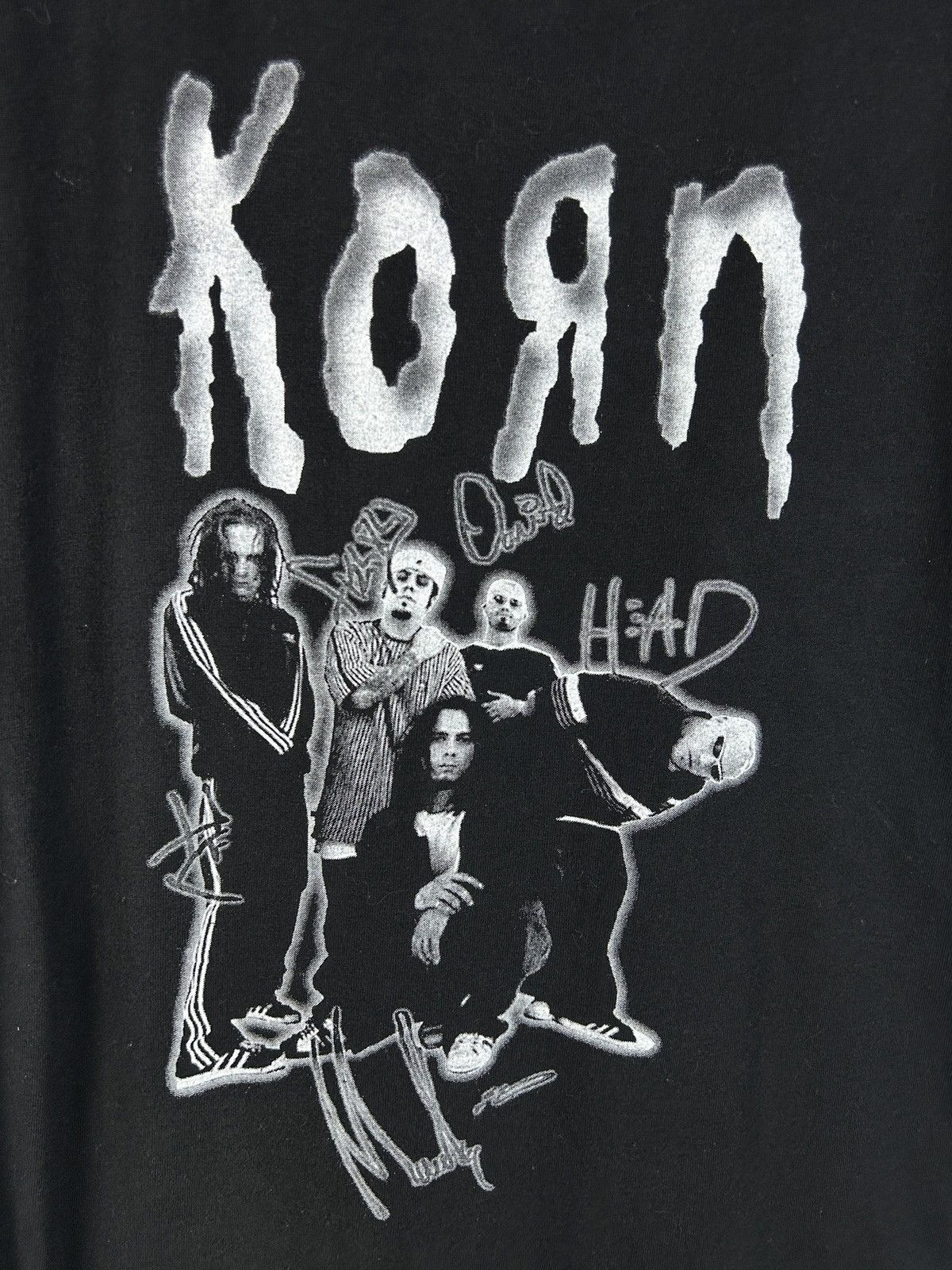 Band Tees 90s Korn Untitled Boot Metal Rock T-Shirt Black L Size US L / EU 52-54 / 3 - 5 Thumbnail