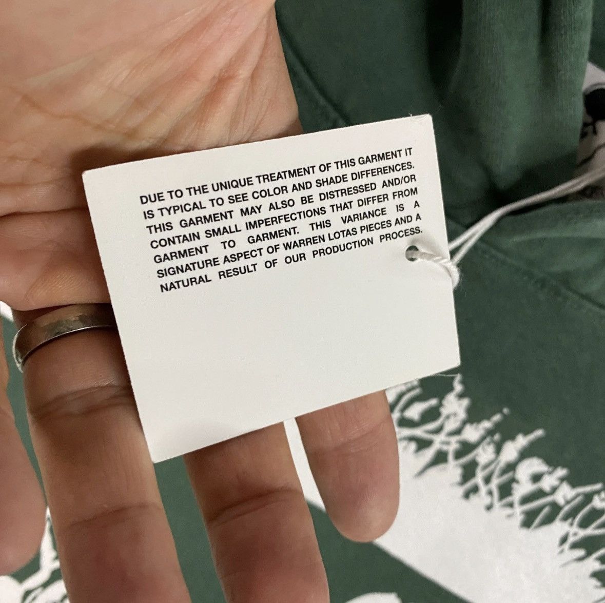Warren Lotas Warren Lotas "Reaper Ritual" Hoodie - Sage green - Small Size US S / EU 44-46 / 1 - 8 Thumbnail