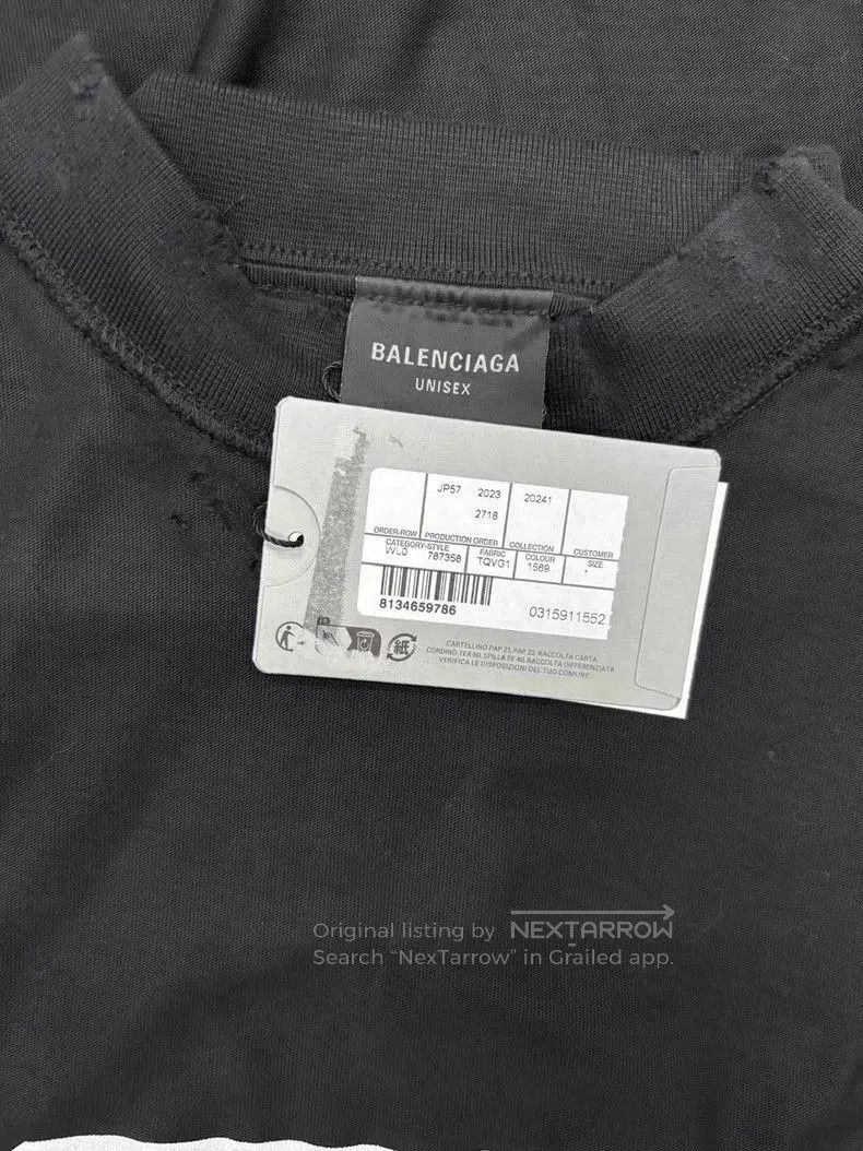 Balenciaga Balenciaga New Logo Print Crewneck T-Shirt. Size US S / EU 44-46 / 1 - 4 Thumbnail