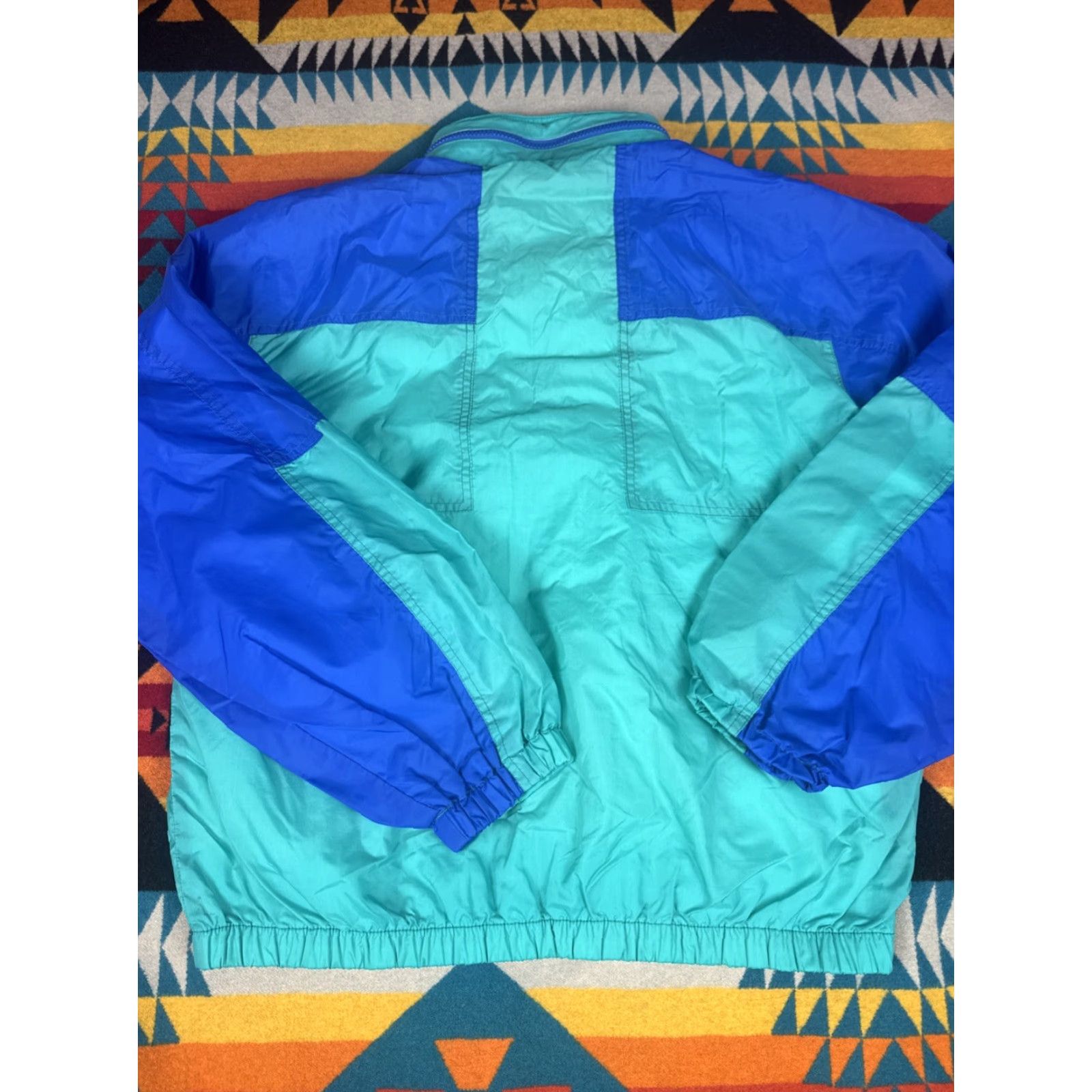 Vintage VINTAGE Traditions Windbreaker Jacket L Men Aqua Blue 90s Bomber Size US L / EU 52-54 / 3 - 6 Thumbnail