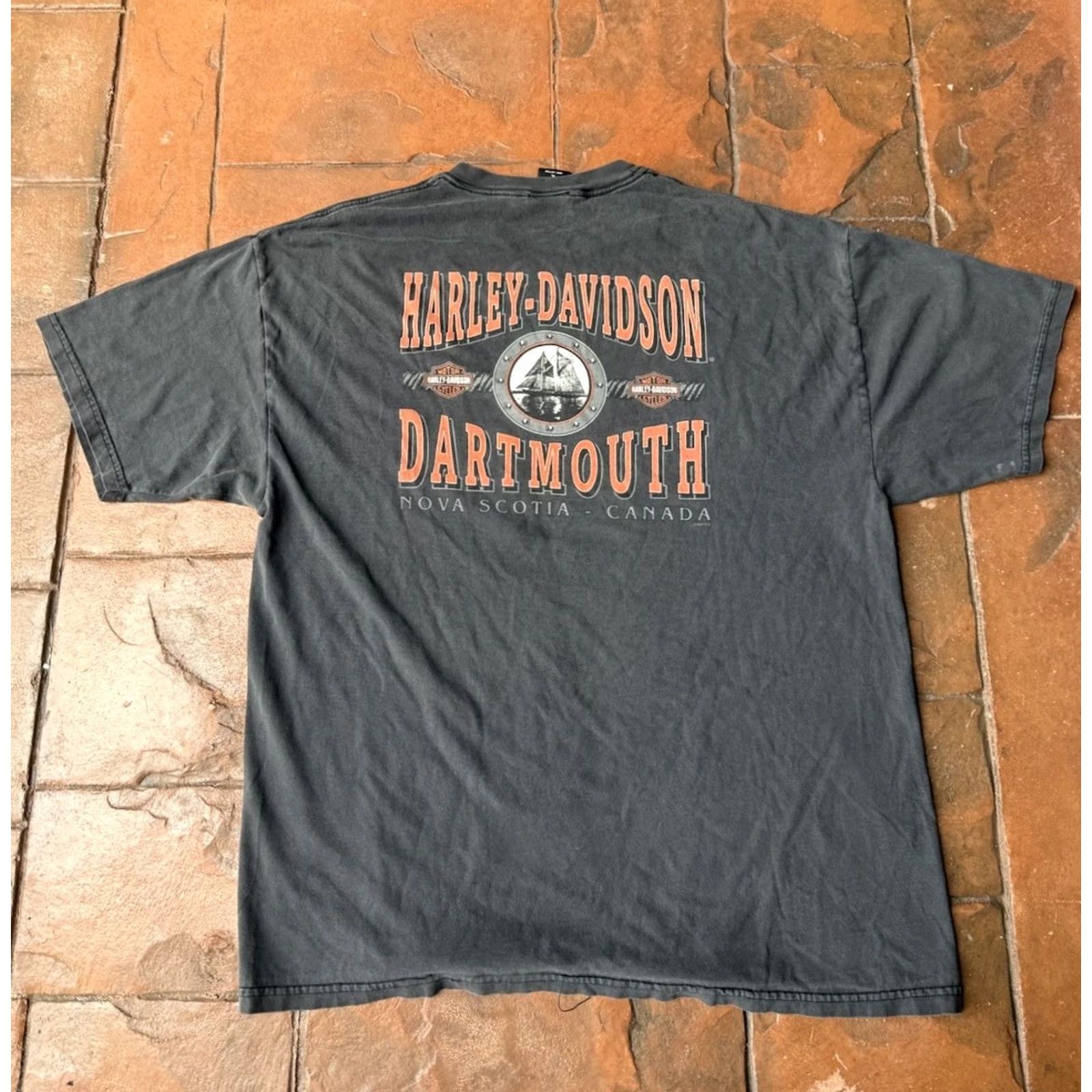 Harley Davidson VINTAGE Harley-Davidson Eagle Flame T-Shirt XL Biker USA Shirt Men 90s Rock Motorcycle USA Logo Size US XL / EU 56 / 4 - 3 Thumbnail