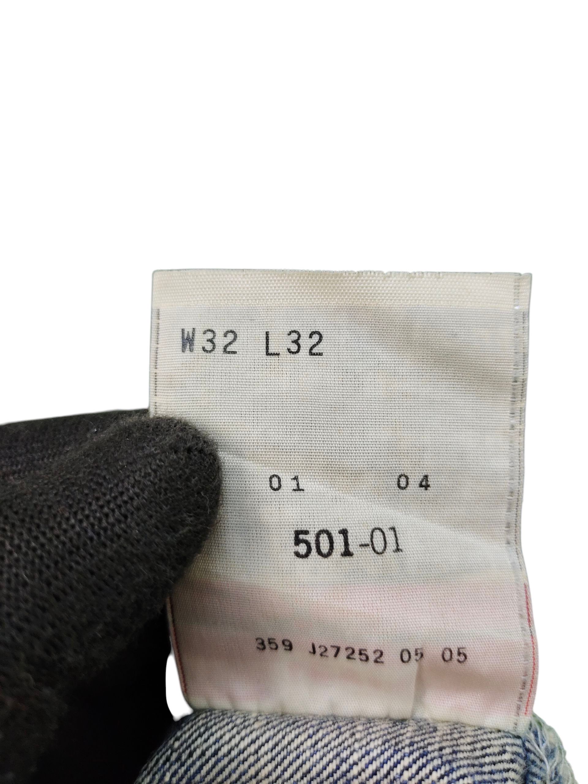 Levi's Vintage Levis 501 Clawmark Distress Faded Denim Jeans Size US 32 / EU 48 - 13 Thumbnail