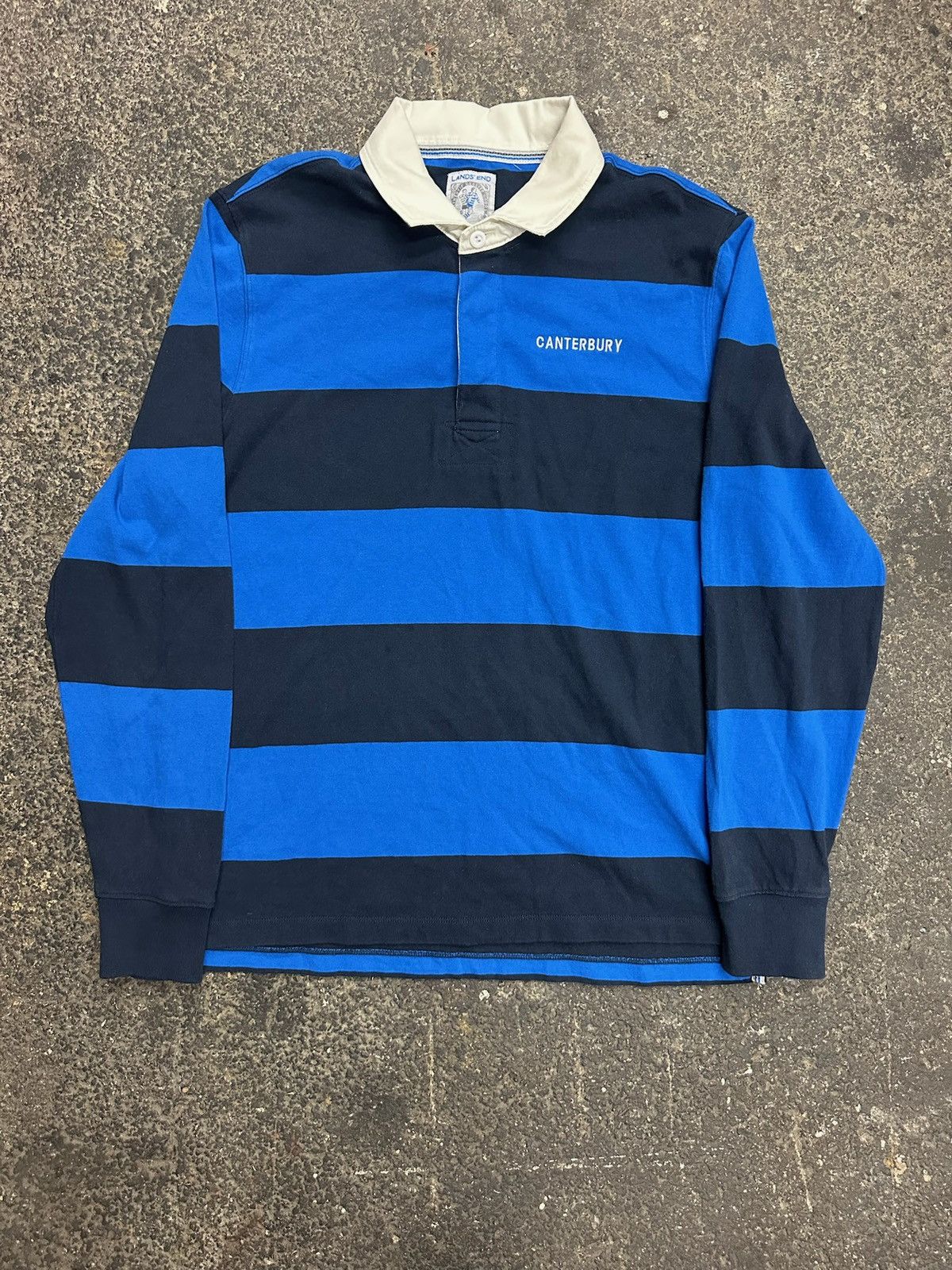 Lands' End Y2K lands end rugby polo long sleeve shirt Size US M / EU 48-50 / 2 - 1 Thumbnail