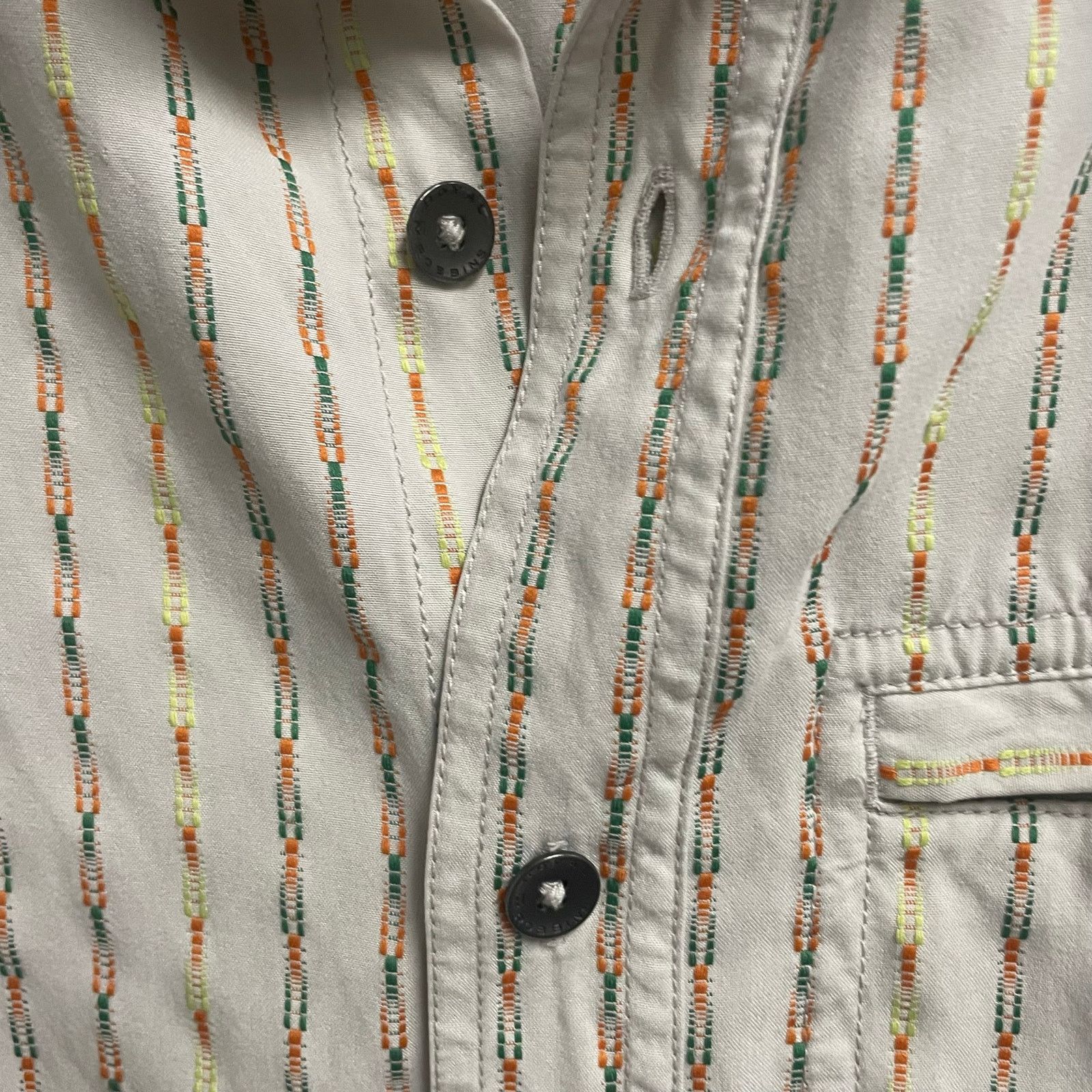 Royal Robbins Royal Robbins Medium Mens Button Down Shirt Textured Stripe Size US M / EU 48-50 / 2 - 3 Thumbnail