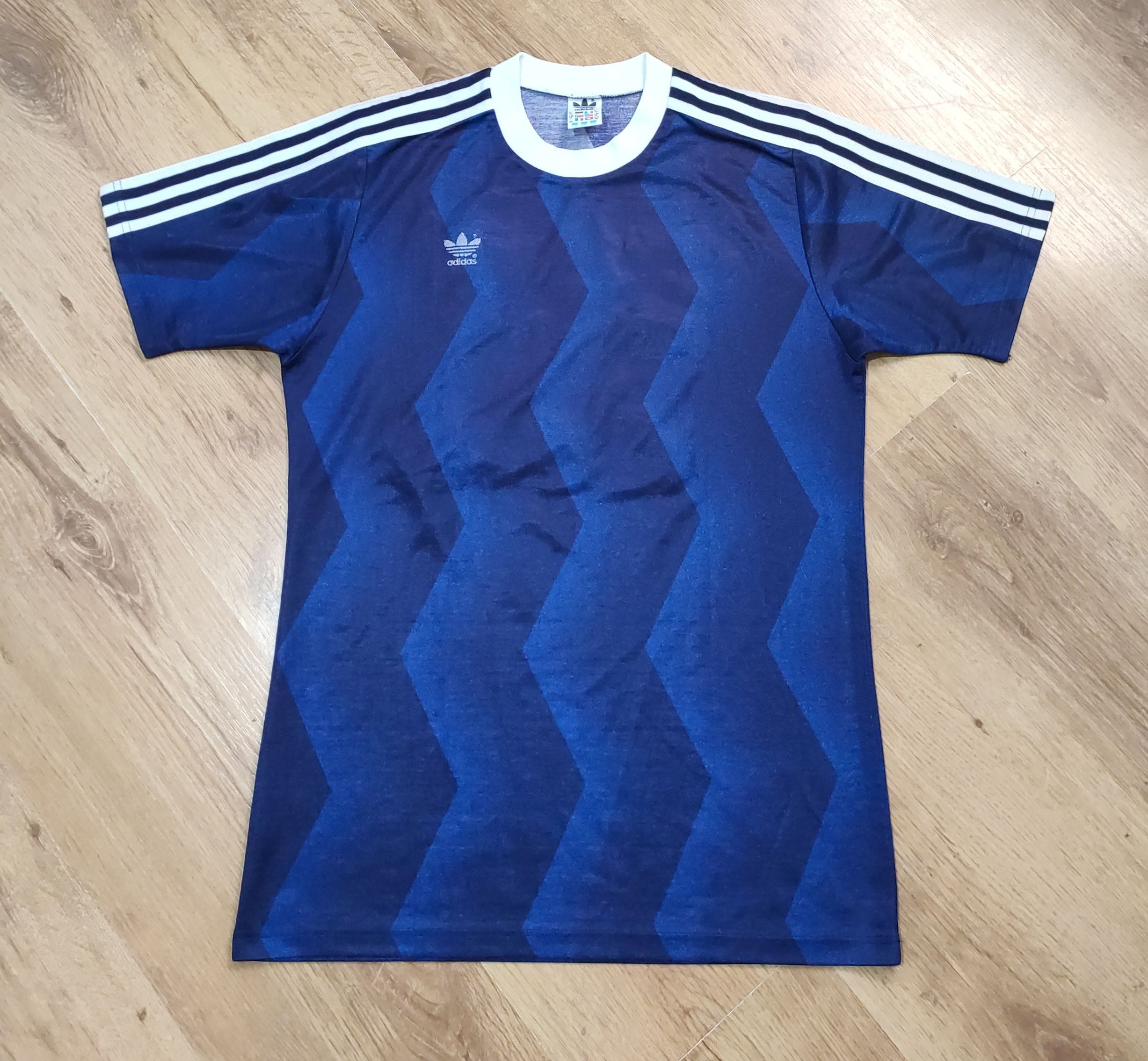 Vintage Adidas 80s Made in West Germany football jersey M