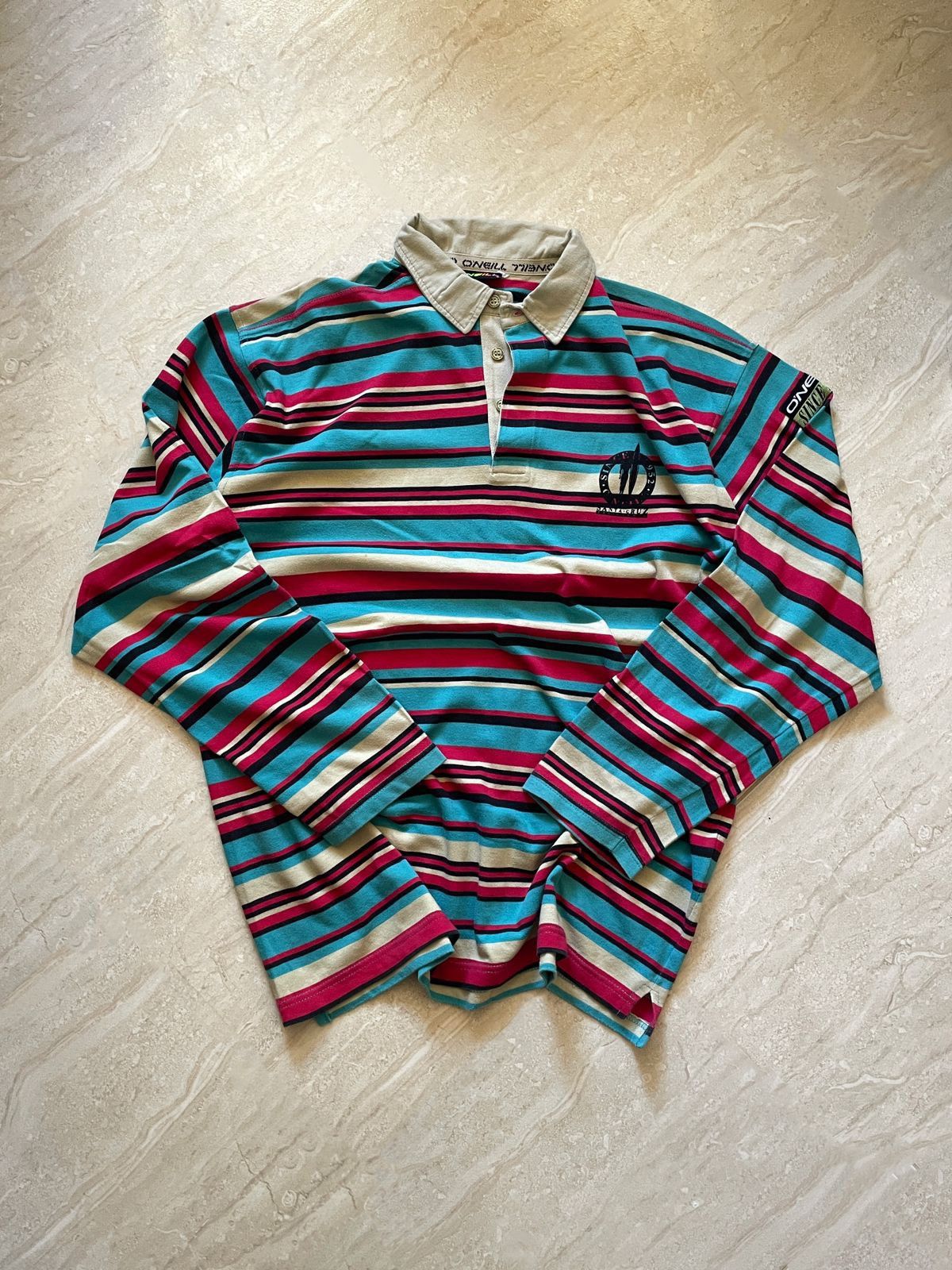 O'Neill O’Neill x Santa Cruz Long Sleeve Polo Size US XL / EU 56 / 4 - 1 Thumbnail