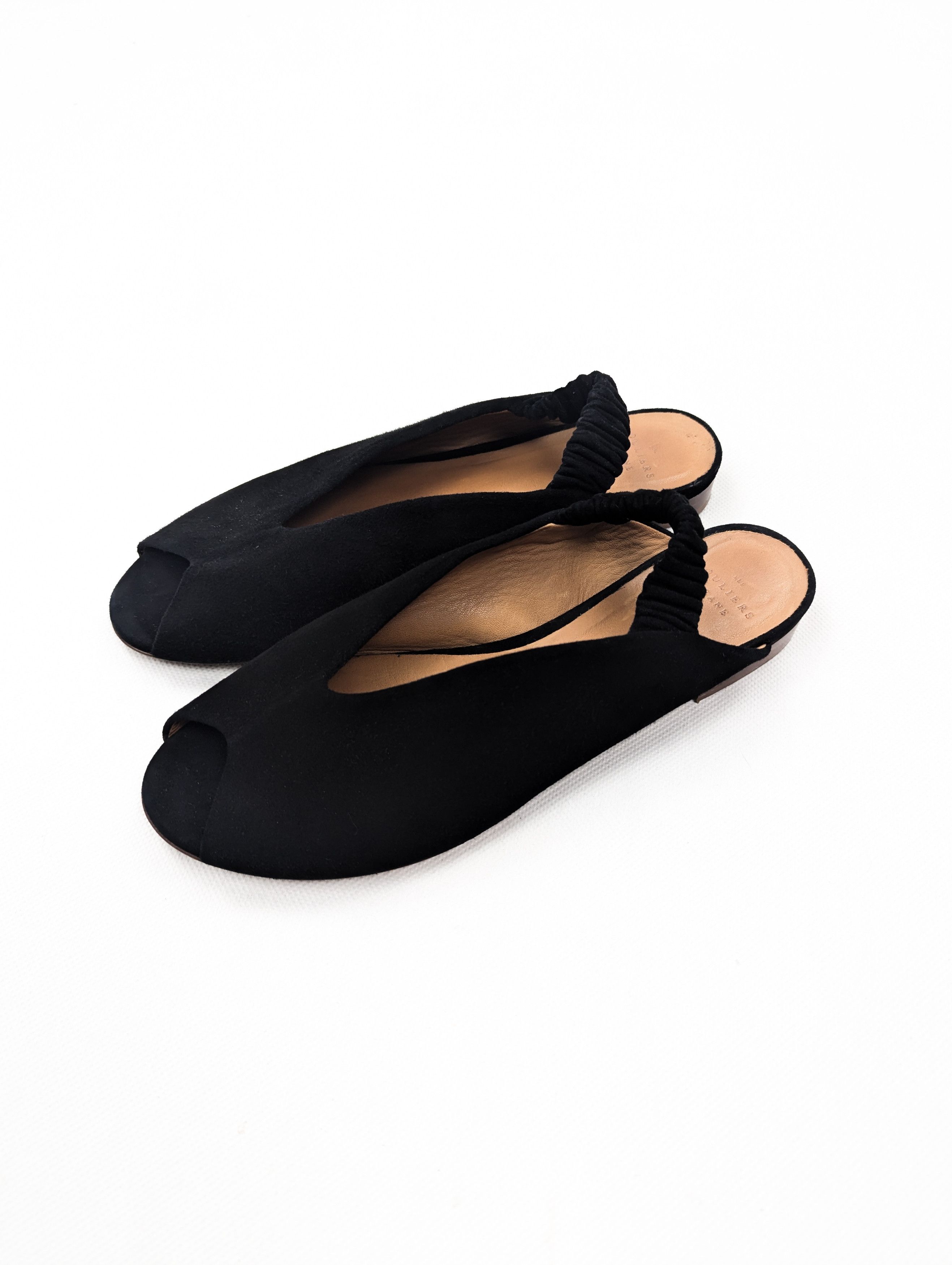 Sezane Sezane les souliers black leather sandals Size US 9 / IT 39 - 8 Thumbnail
