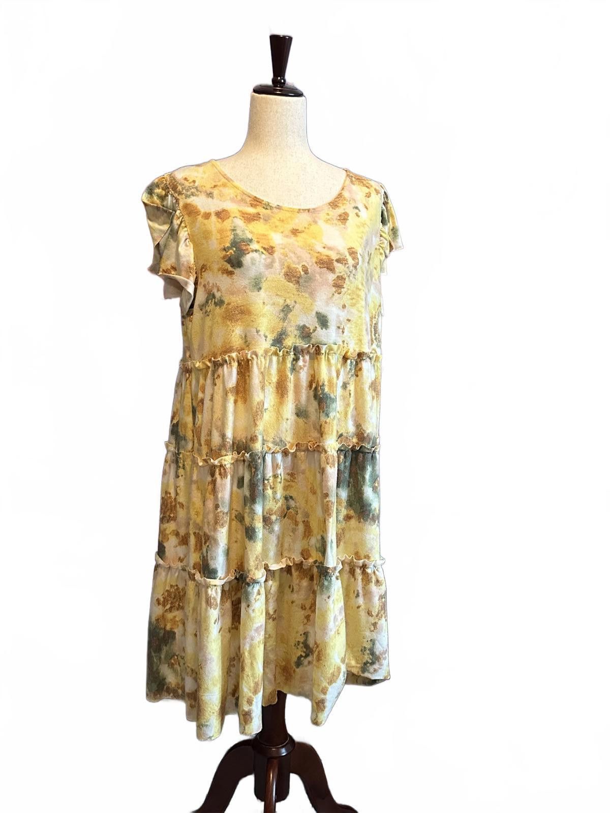Other Zenana Women's Tiered Floral Dress, Size 1X Size XL / US 12-14 / IT 48-50 - 1 Thumbnail