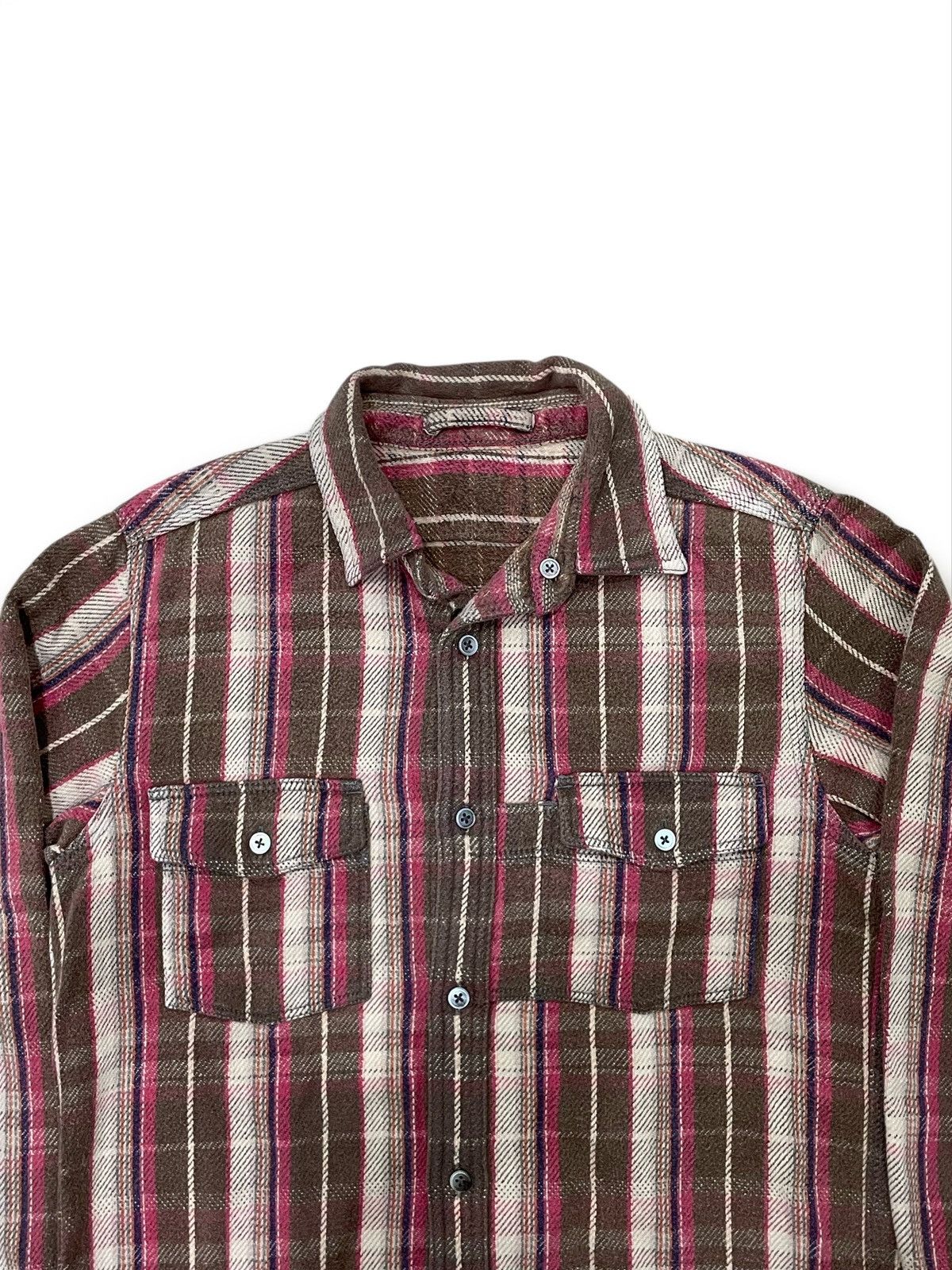 Nigel Cabourn Nigel Cabourn Reversible Heavy Flannel Shirt Kapital Style Size US M / EU 48-50 / 2 - 4 Thumbnail
