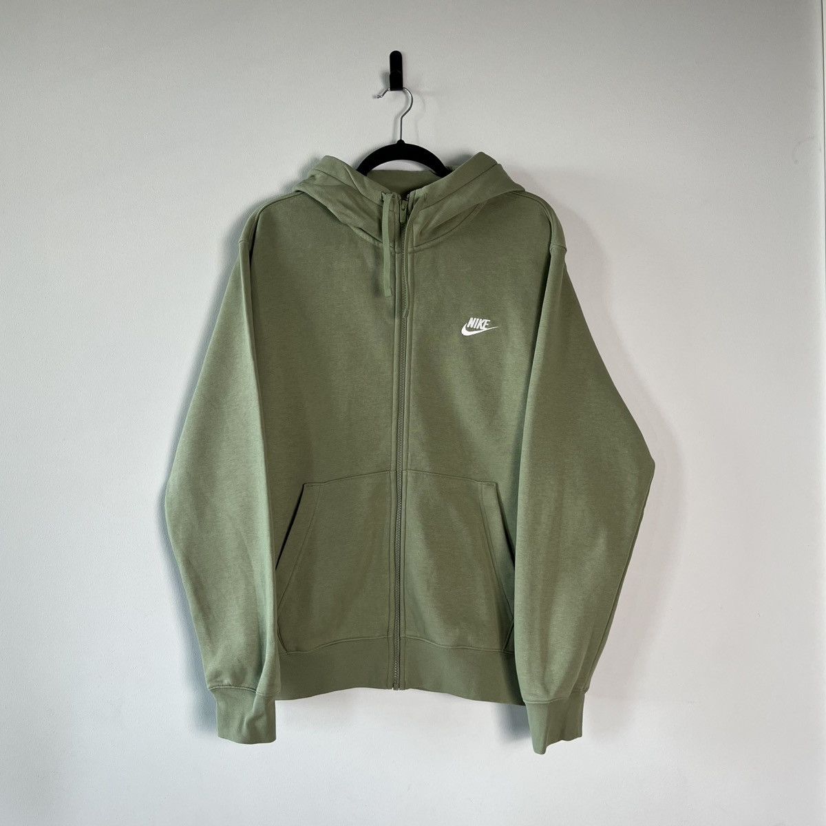 Nike Nike Full Zip Hoodie Green Minimal Streetwear Jacket Swoosh Size US L / EU 52-54 / 3 - 7 Thumbnail