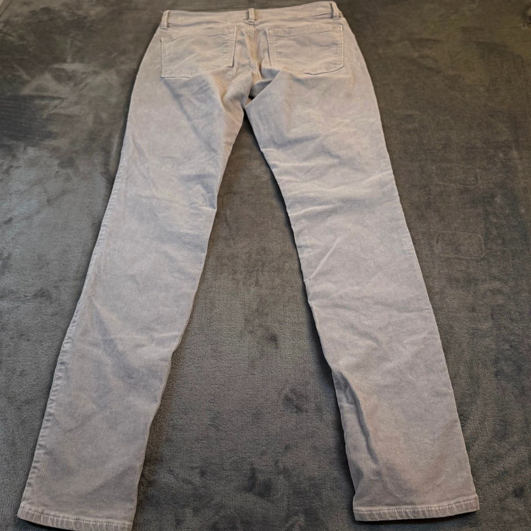 Loft Ann Taylor Loft Curvy Skinny Corduroy Pants Light Grey Womens Size 26 Size 26" / US 2 / IT 38 - 3 Thumbnail