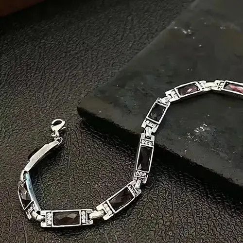 High Sport × Jewelry × Sterling Silver 15cm + 5cm Design Simple Chain Bracelet Size ONE SIZE - 4 Thumbnail