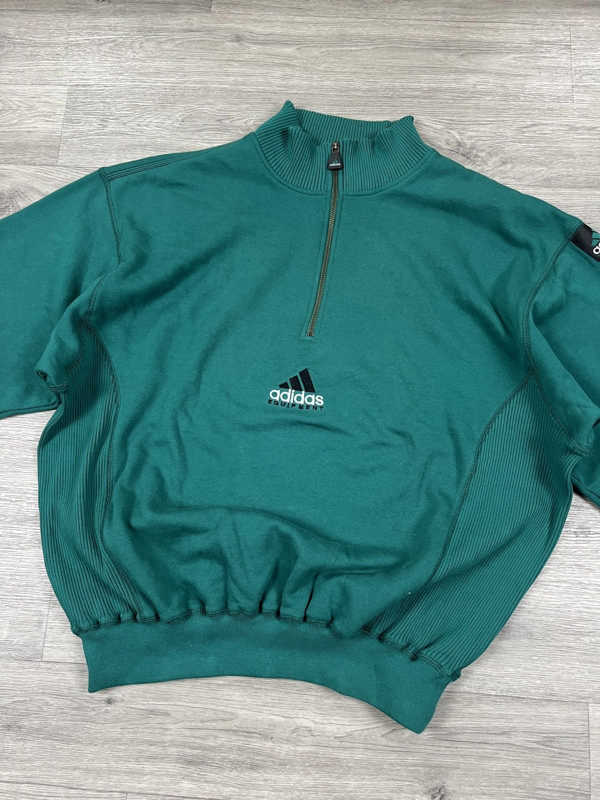 Adidas Adidas Equipment Wash Crewneck Sweatshirt Green Men’s Size L Size US L / EU 52-54 / 3 - 5 Thumbnail