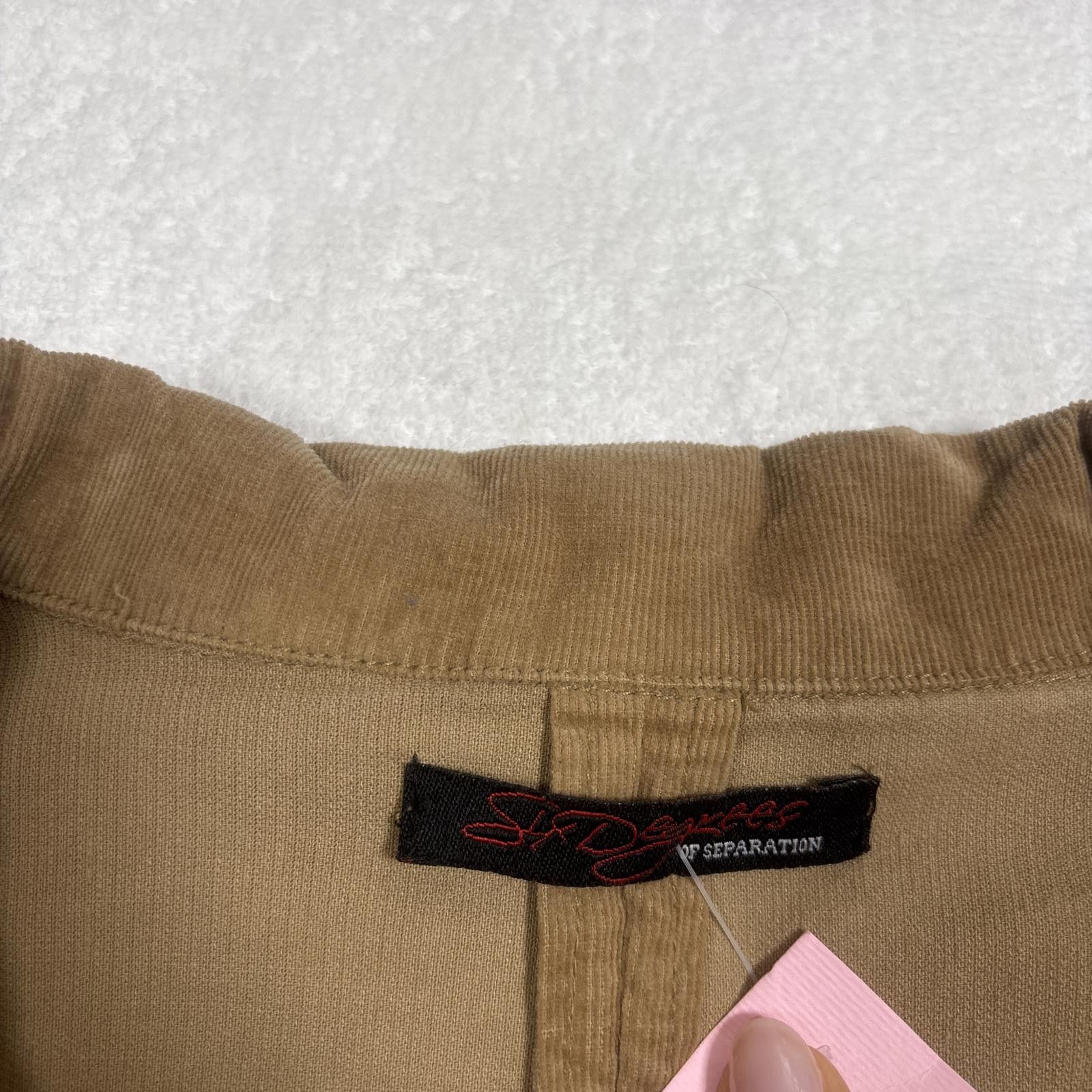 Other y2k brown embroidered floral corduroy jacket Size M / US 6-8 / IT 42-44 - 5 Thumbnail