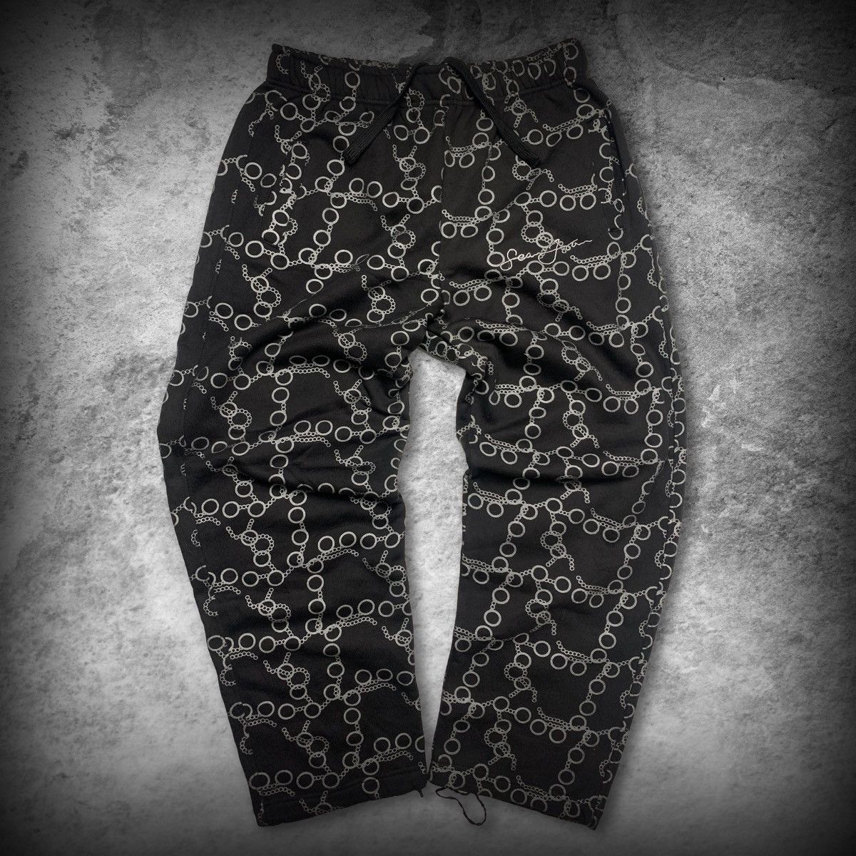 Sean John RARE! Sean John Chain Pattern Sweatpants Size US 32 / EU 48 - 1 Thumbnail