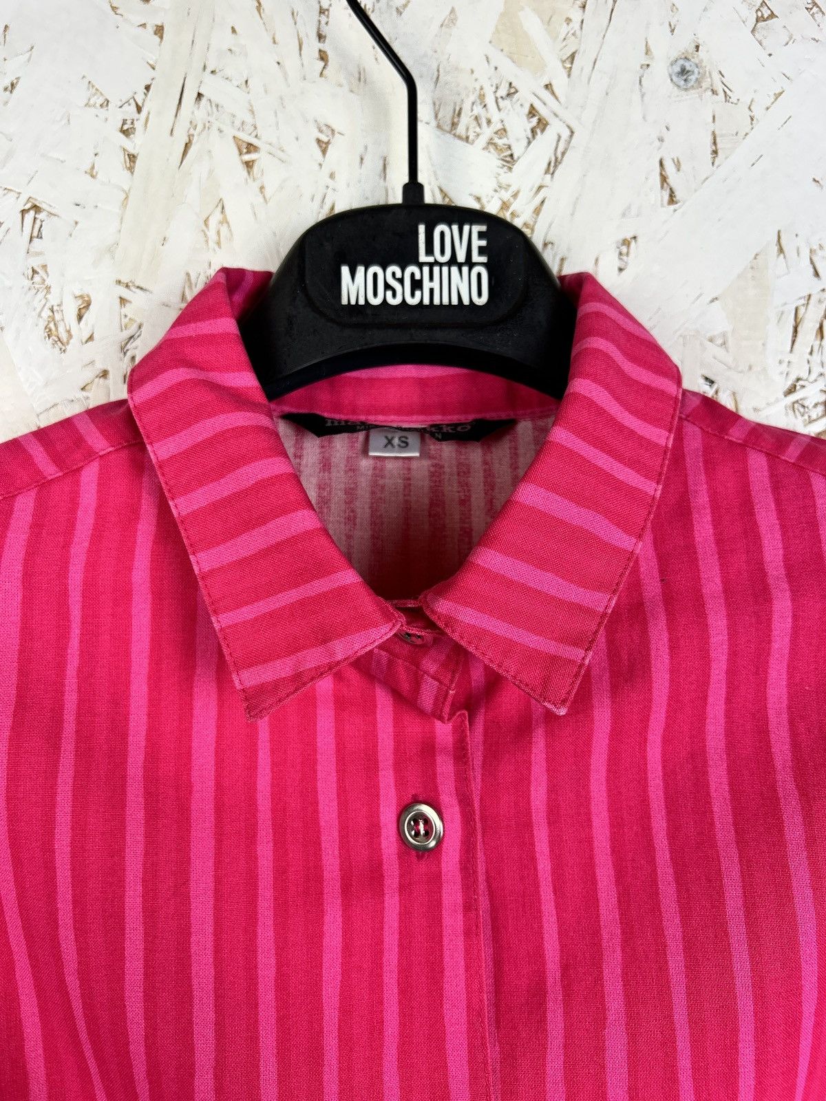 Marimekko Marimekko Jokapoika Metal Button Striped Shirt Pink Size XS Size XS / US 0-2 / IT 36-38 - 2 Thumbnail