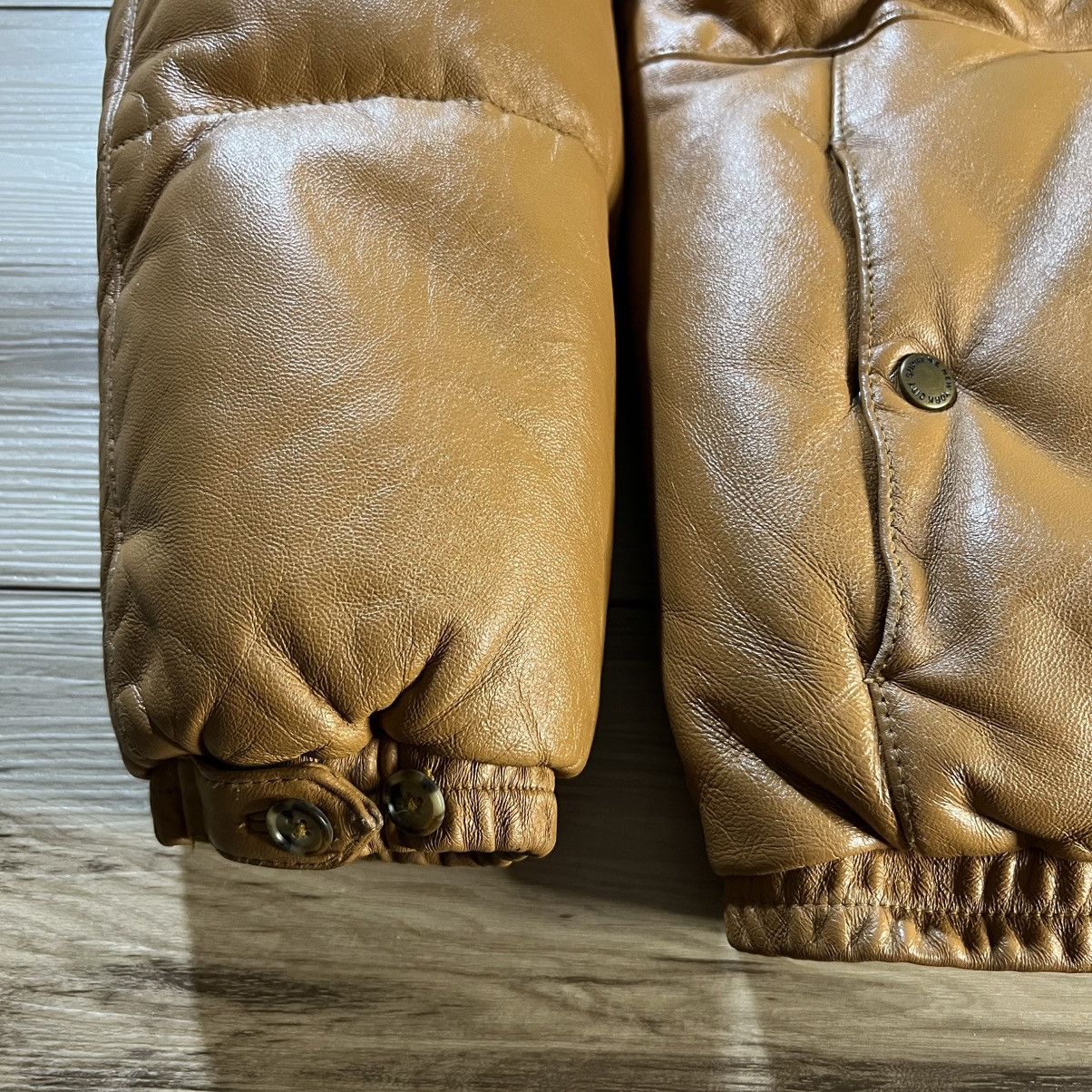 Supreme Supreme FW15 Tan Leather Down Puffer Jacket Fur Trim Size US L / EU 52-54 / 3 - 9 Thumbnail