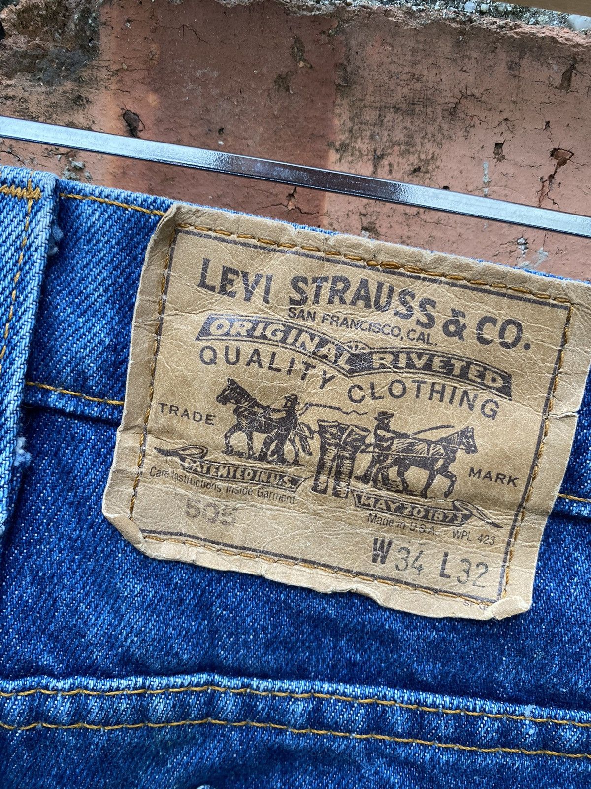 Levi's × Levi's Vintage Clothing × Vintage size 34x30 vintage levi's 505 orange tab made in USA Size US 34 / EU 50 - 5 Thumbnail