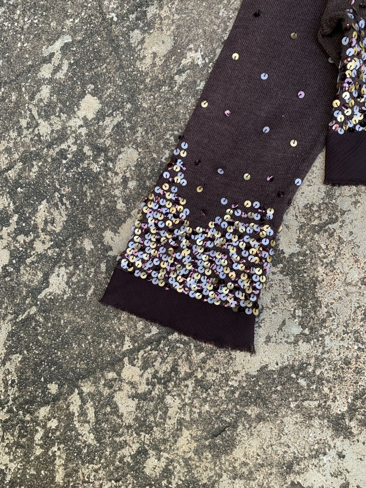 If Six Was Nine × Japanese Brand 2000s Marcelline Knitted Bowtie Beady Cropped Cardigan Size M / US 6-8 / IT 42-44 - 3 Thumbnail