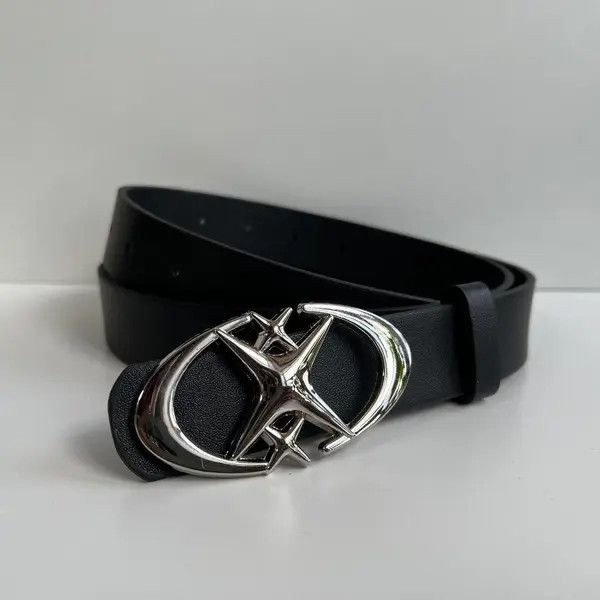 Handmade y2k 2000s star futuristic star emblem grunge emo belt Size ONE SIZE - 6 Thumbnail