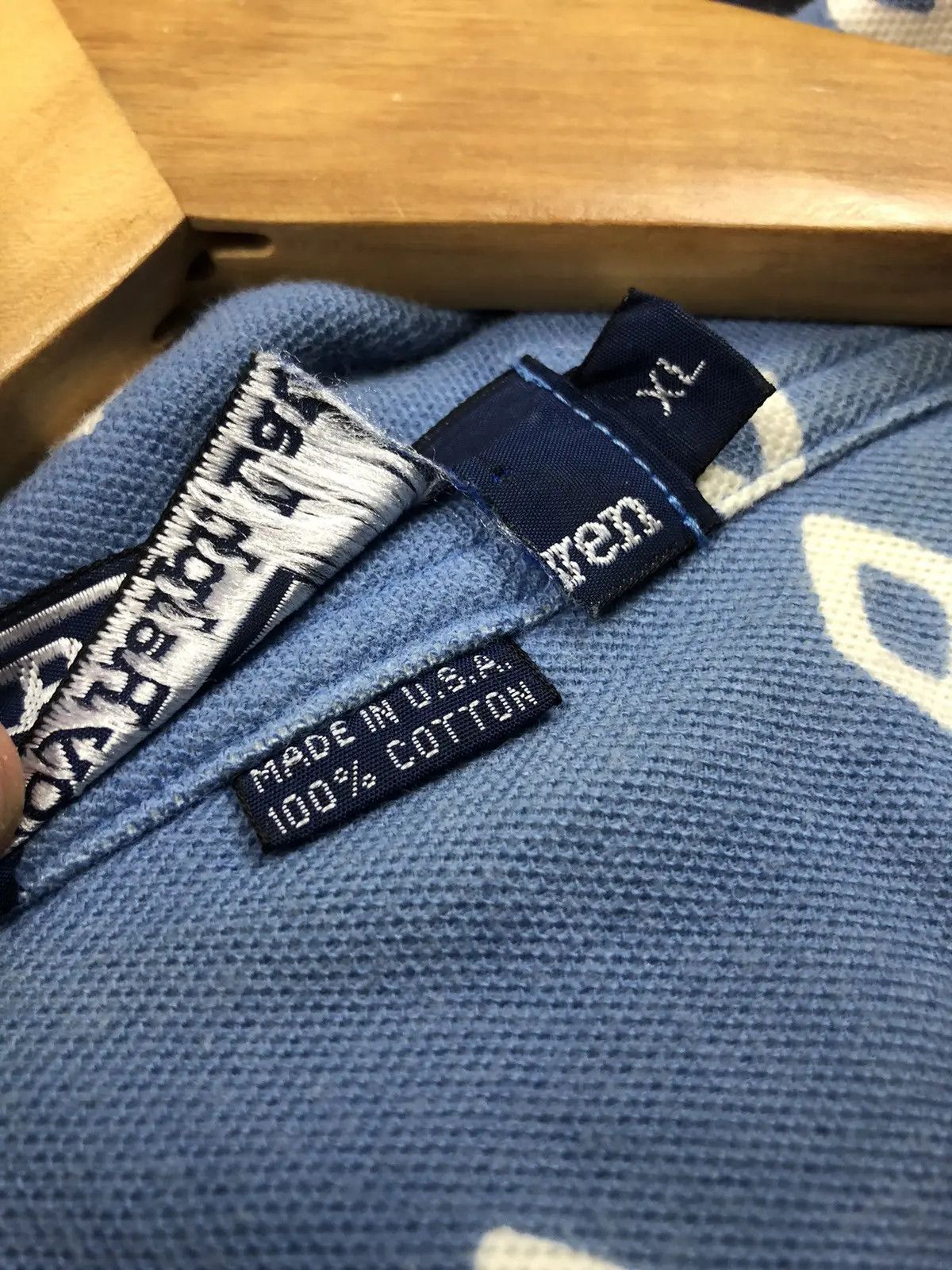 Polo Ralph Lauren POLO RALPH LAUREN Momogram Rhombus Made in USA Polo Tshirt Size US XL / EU 56 / 4 - 8 Thumbnail