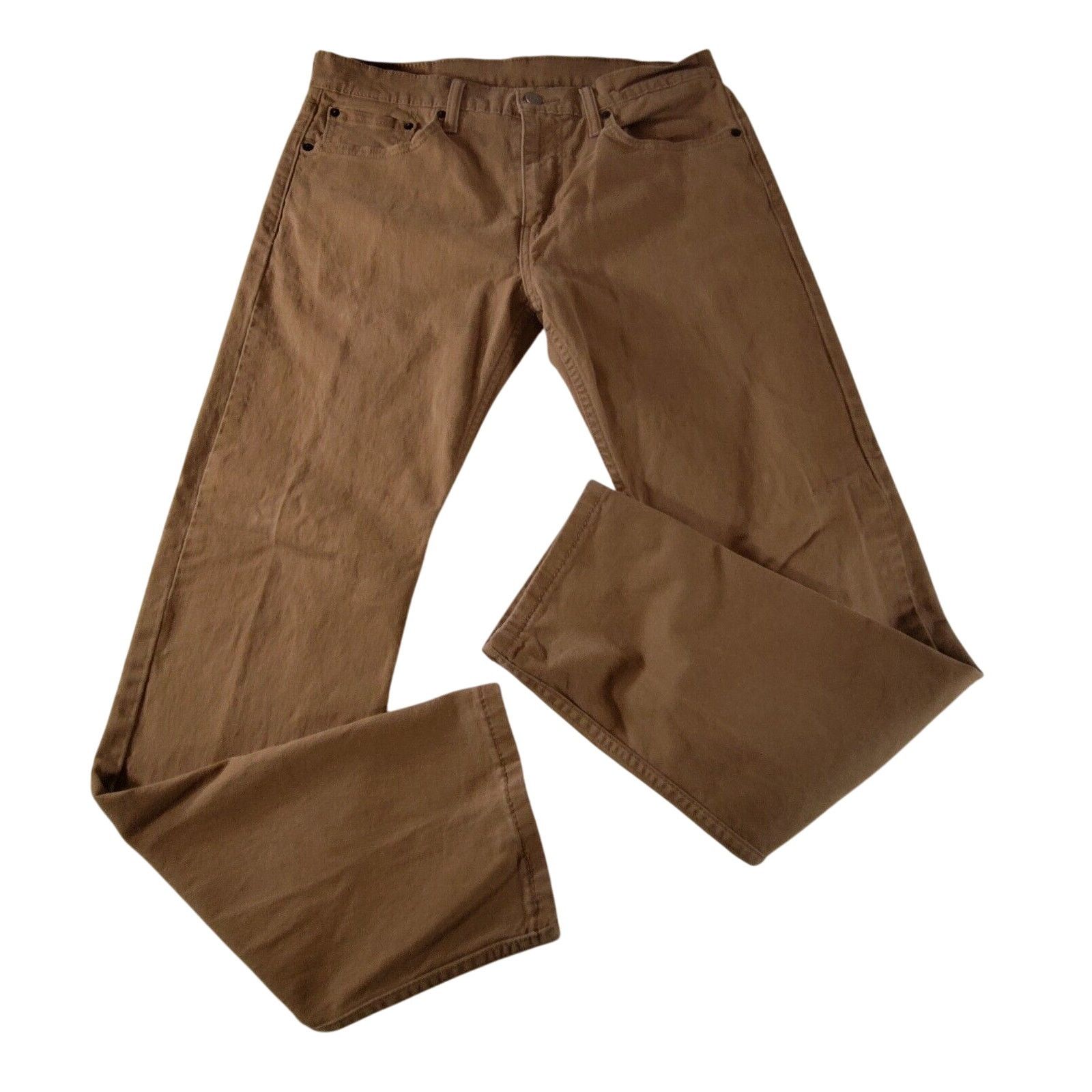 Levi's Levis 502 Jeans Men's 33x32 Brown Regular Taper fit Size US 33 - 1 Thumbnail
