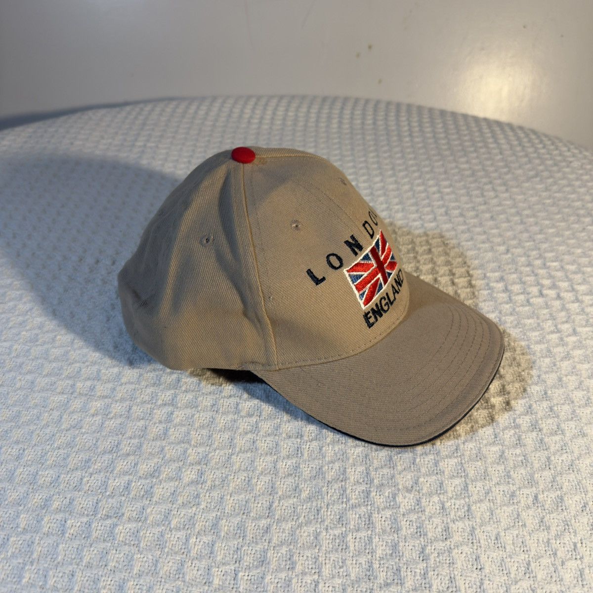 Other London England Embroidered Beige Cotton Strapback Size ONE SIZE - 2 Thumbnail