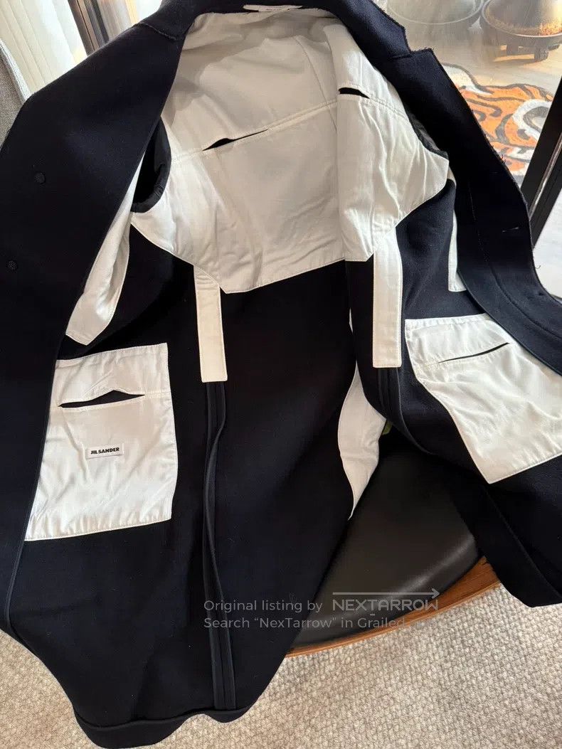 Jil Sander Jil Sander size 48 A dark blue man's coat Size US M / EU 48-50 / 2 - 5 Thumbnail
