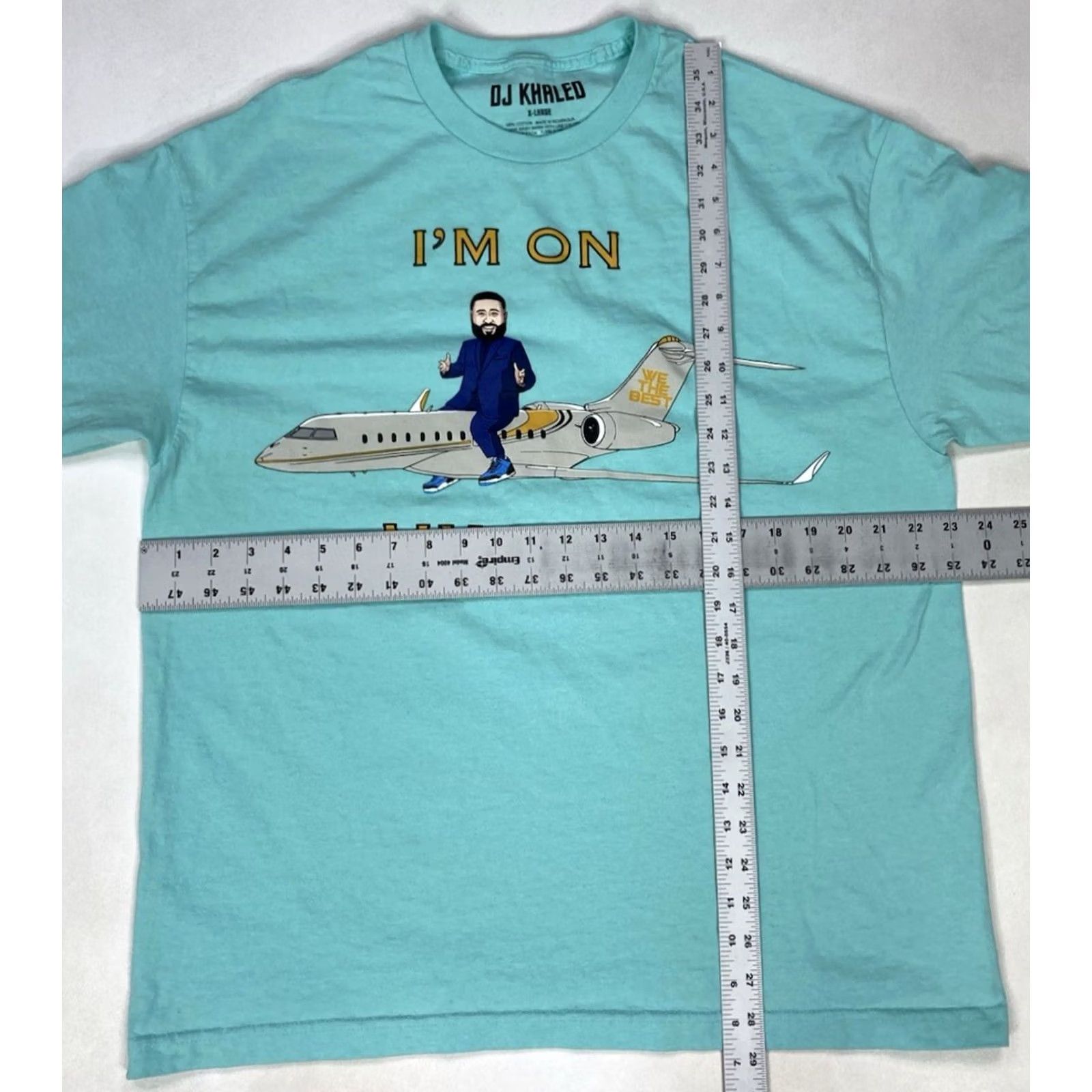 AQUA VINTAGE DJ Khaled We The Best I'm On My Way Graphic T-shirt Men XL Aqua Blue Rap Music Size US XL / EU 56 / 4 - 5 Thumbnail