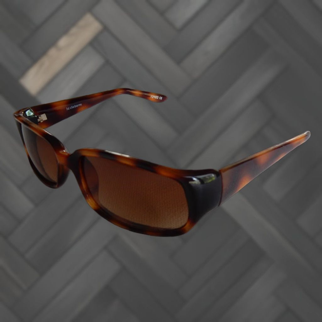 Liz Claiborne Liz Claiborne Sunglasses Women Brown Scratch-Resistant Vintage Size ONE SIZE - 1 Thumbnail
