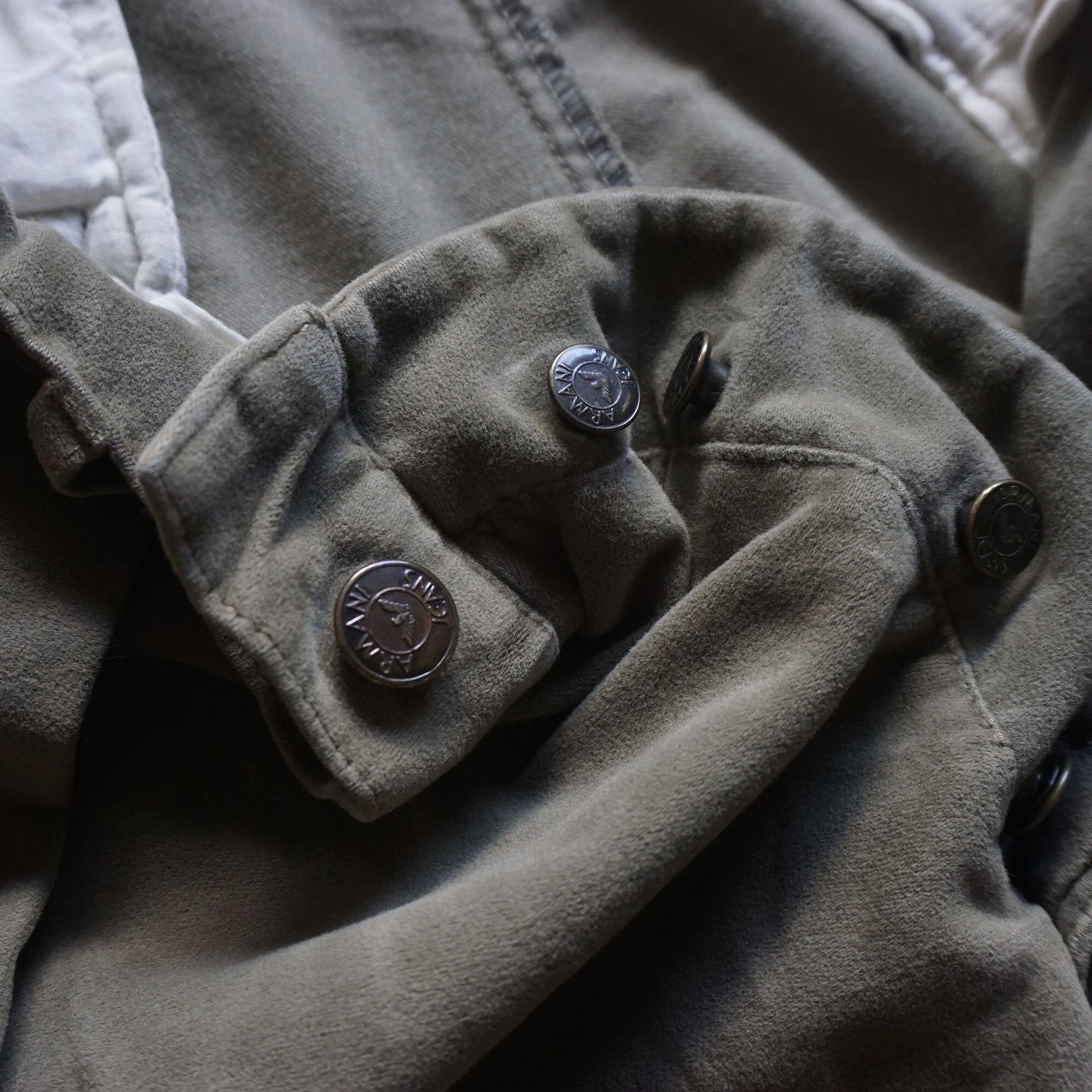 Armani × Vintage Vintage armani olive trouser Size US 34 / EU 50 - 5 Thumbnail