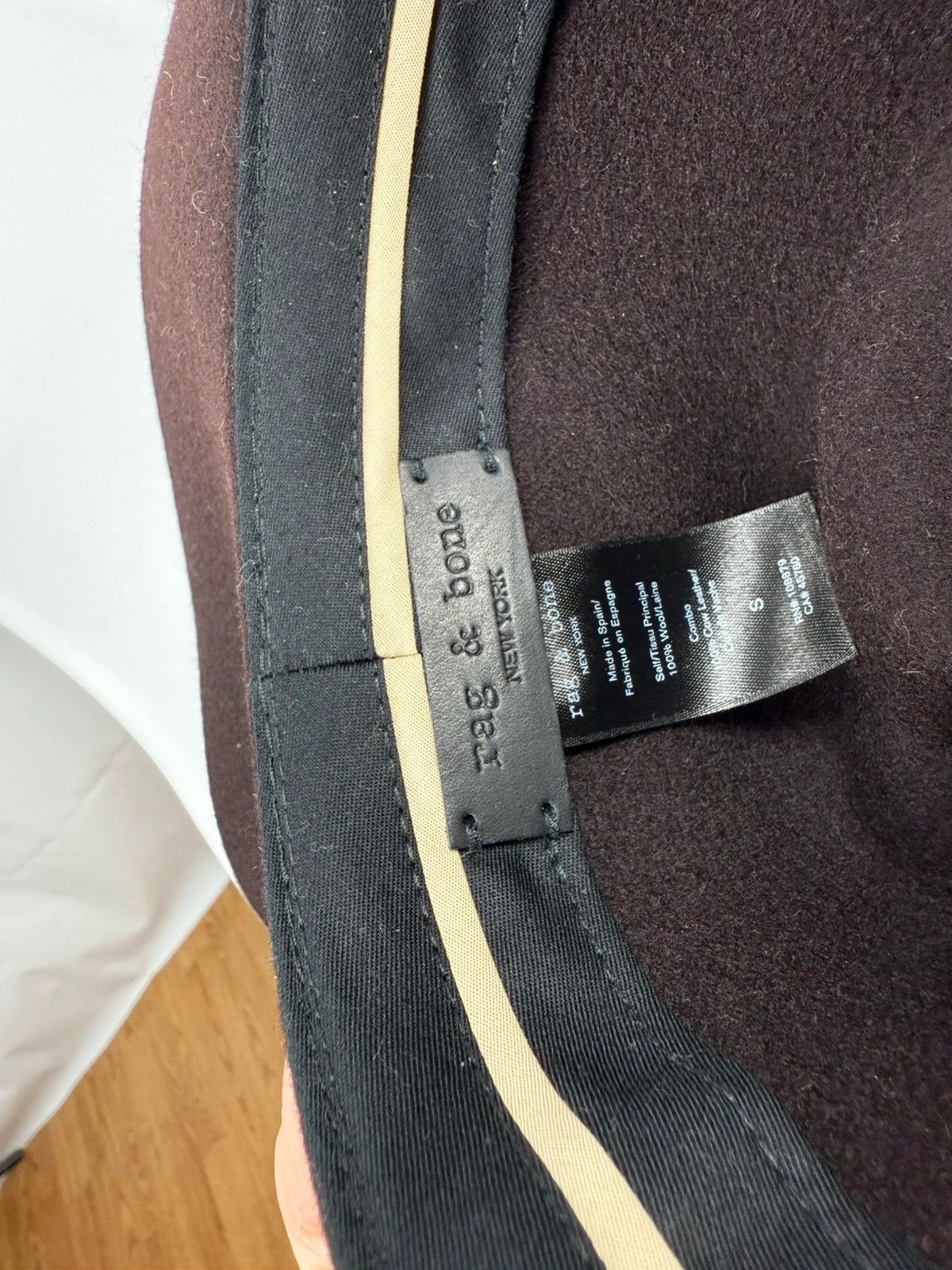 Rag & Bone Rag & Bone Kacy Fedora Hat Wool Leather Womens size S Size ONE SIZE - 7 Thumbnail